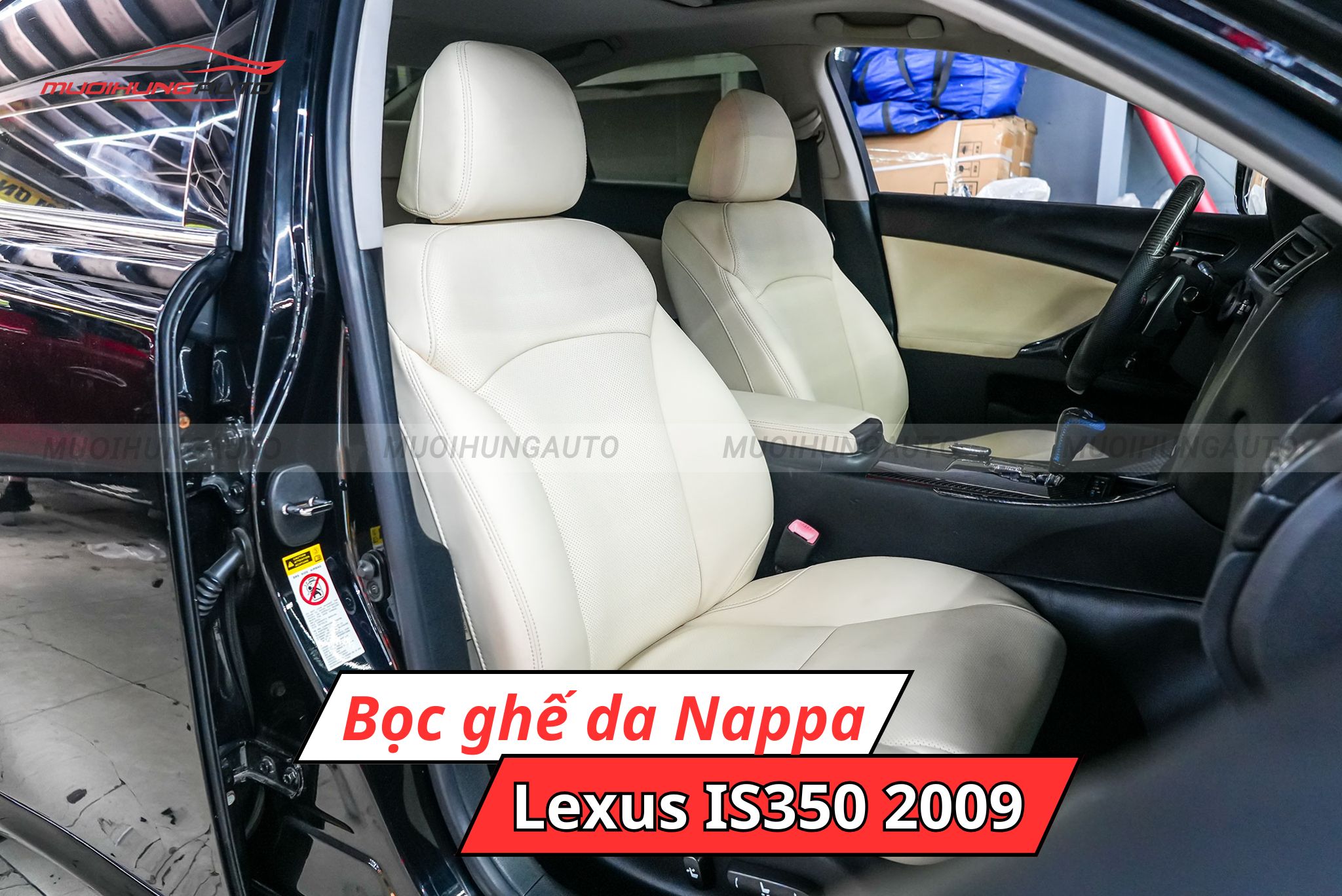 Bọc ghế da Nappa ô tô Lexus IS350 2009