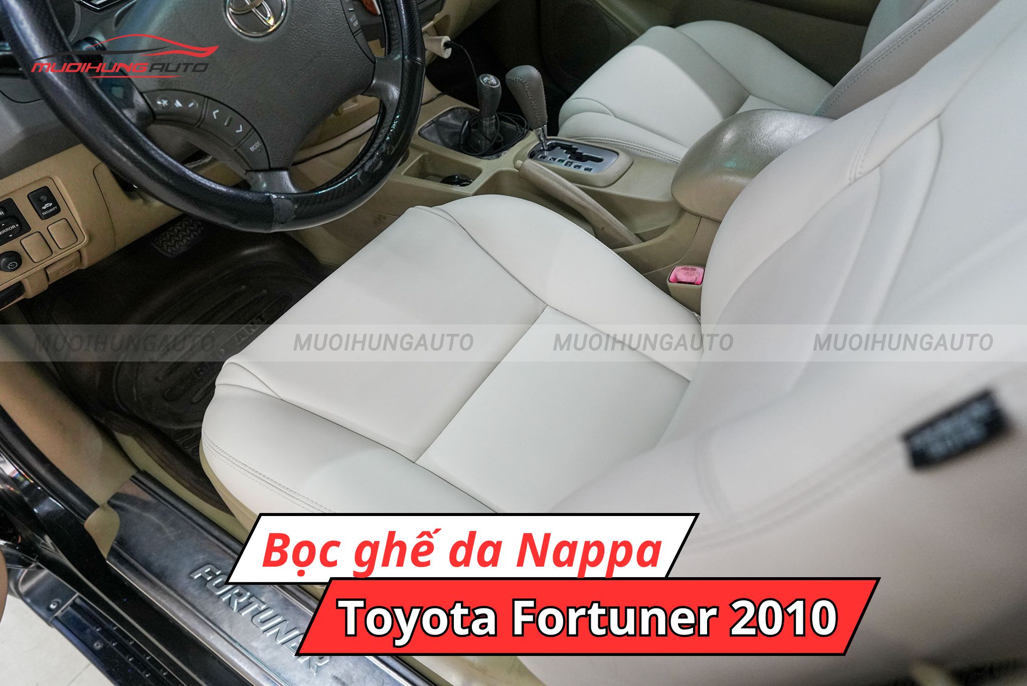 Bọc ghế da Nappa ô tô Toyota Fortuner 2010