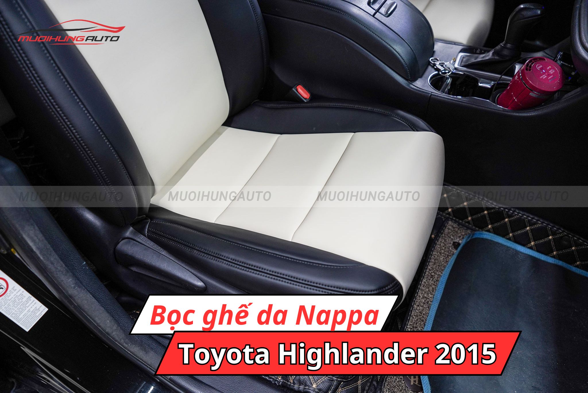 Bọc ghế da Nappa ô tô Toyota Highlander 2015