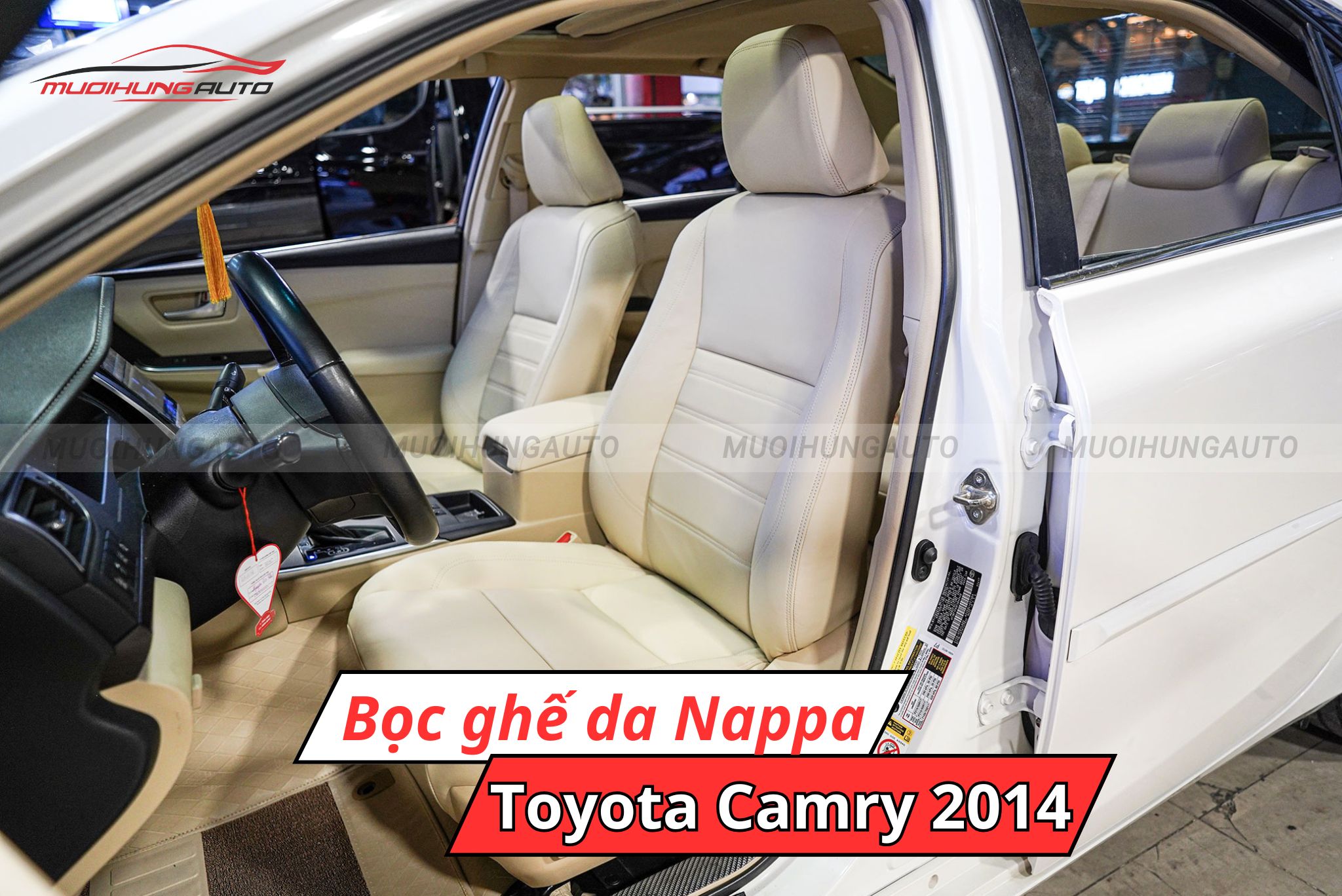 Bọc ghế da Nappa Toyota Camry 2014