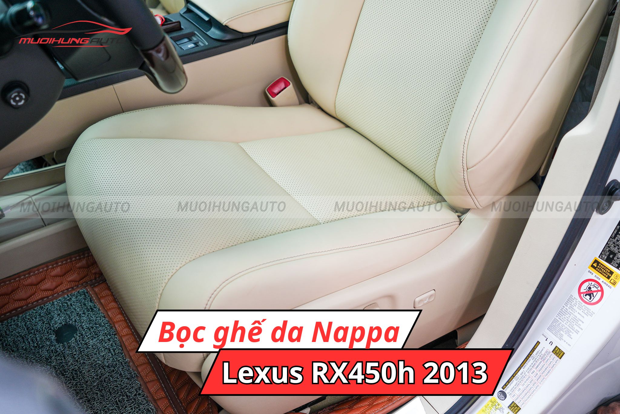Bọc ghế da Nappa xe Lexus RX450h 2013