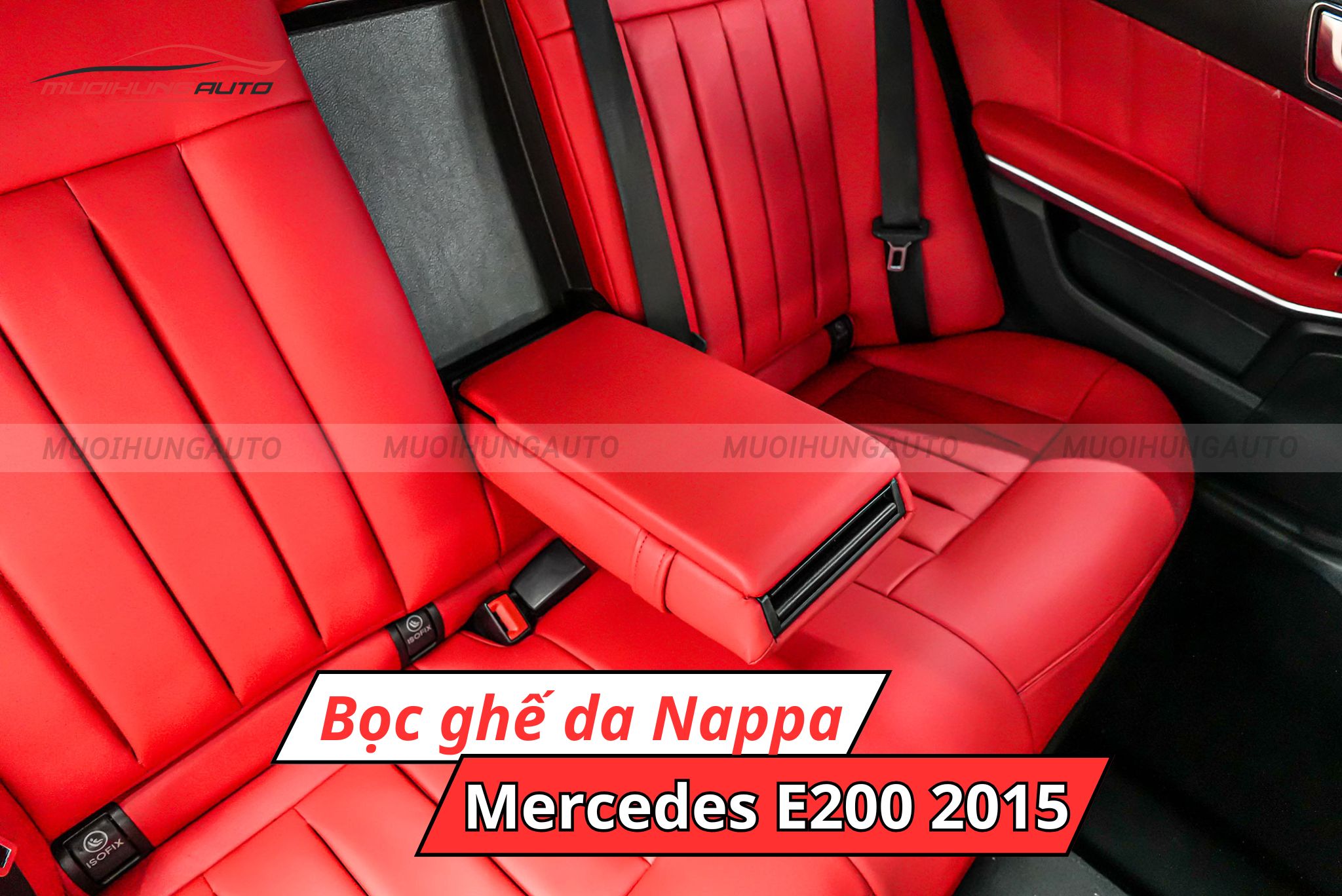 Bọc ghế da Nappa xe Mercedes E200 2015
