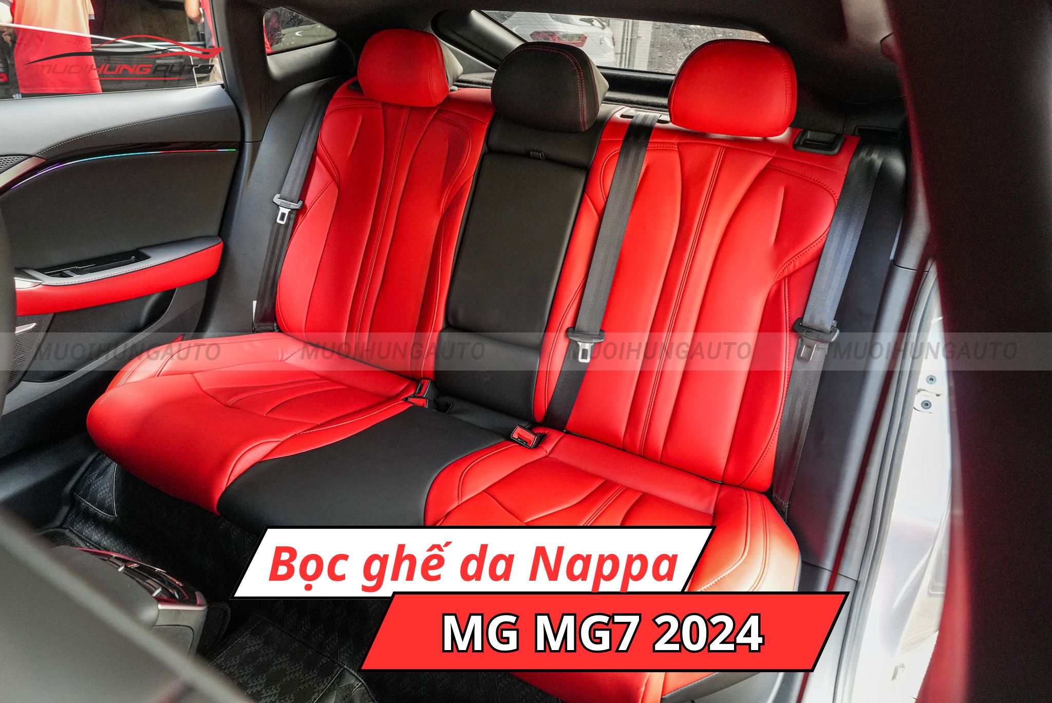 Bọc ghế da Nappa xe MG MG7 2024