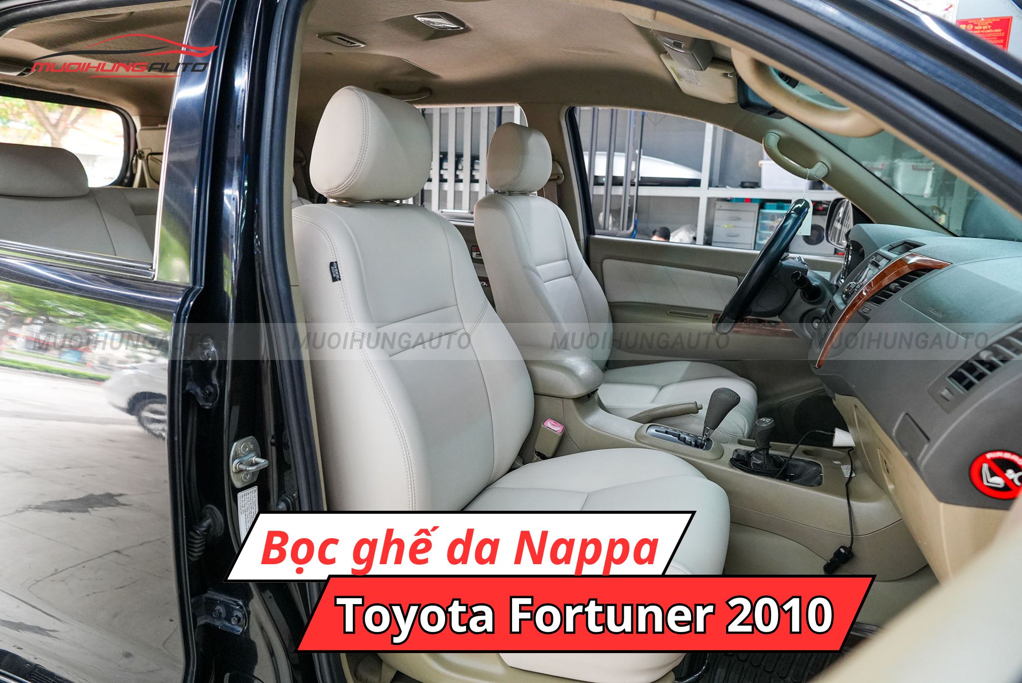 Bọc ghế da Nappa xe Toyota Fortuner 2010