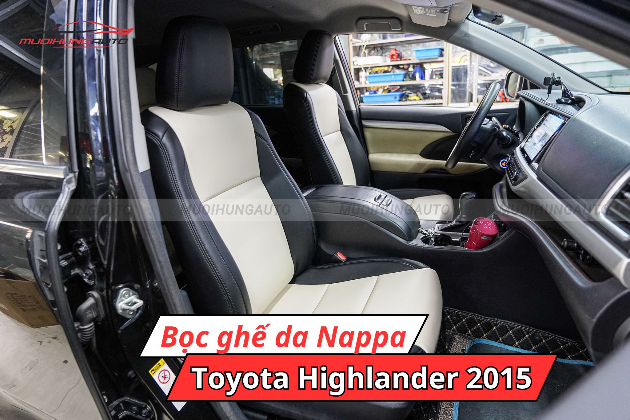 Bọc ghế da Nappa xe Toyota Highlander 2015