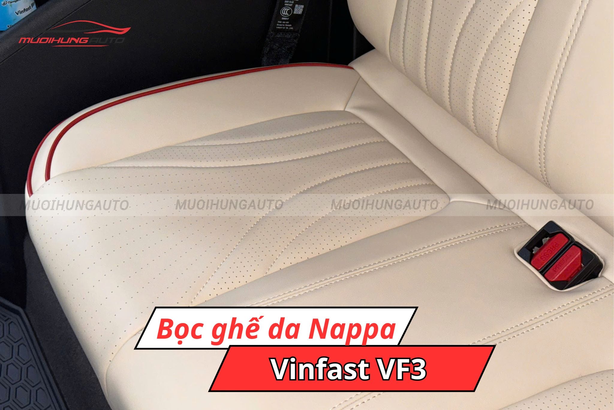 Bọc ghế da Nappa xe Vinfast VF3