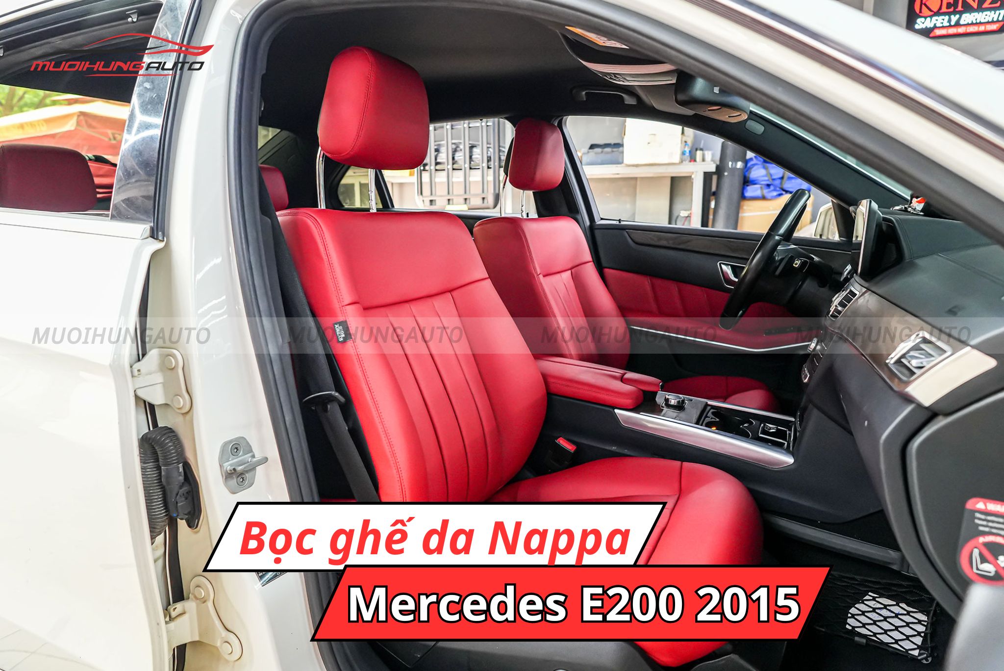 Bọc ghế da ô tô Nappa Mercedes E200 2015