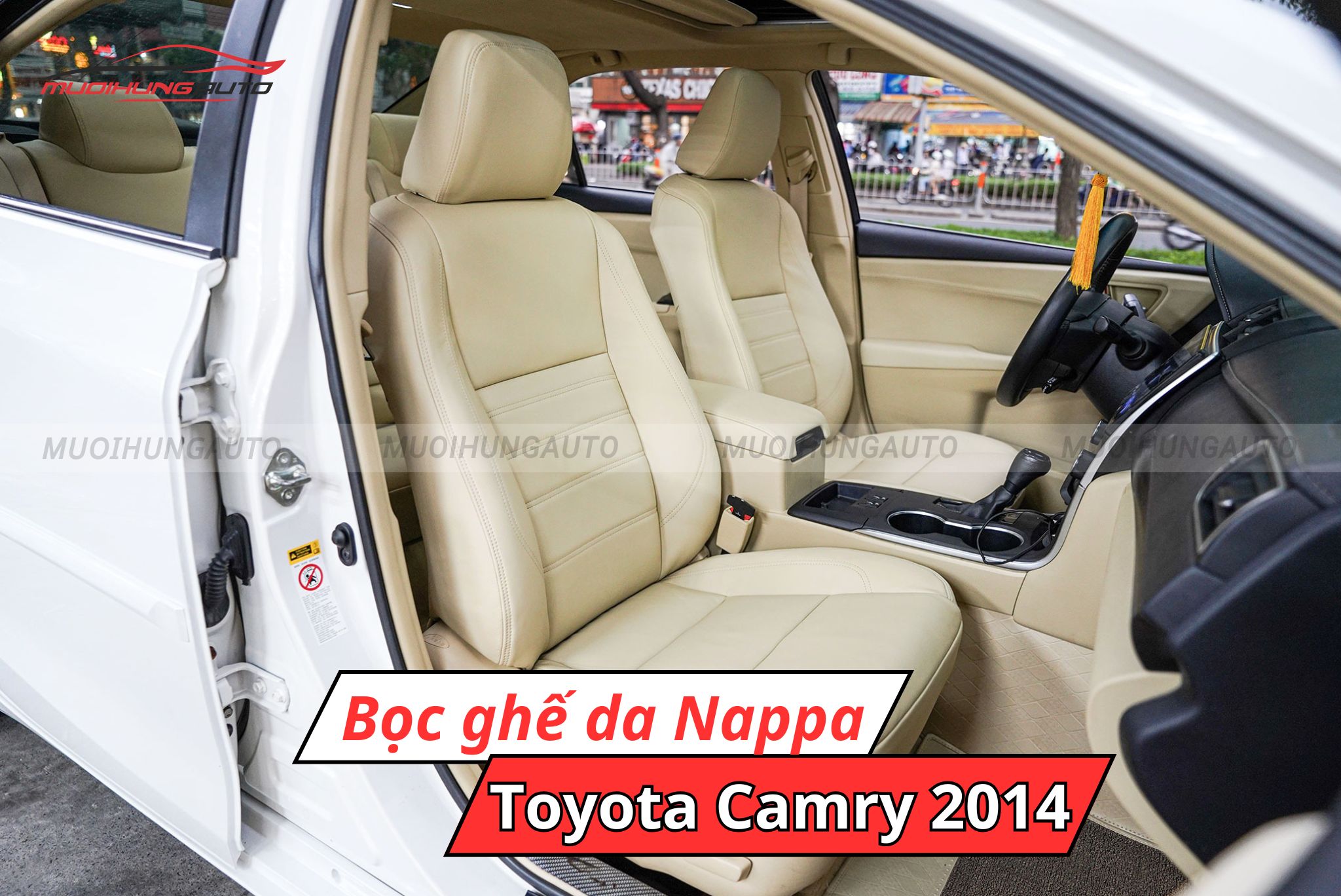 Bọc ghế da ô tô Nappa Toyota Camry 2014