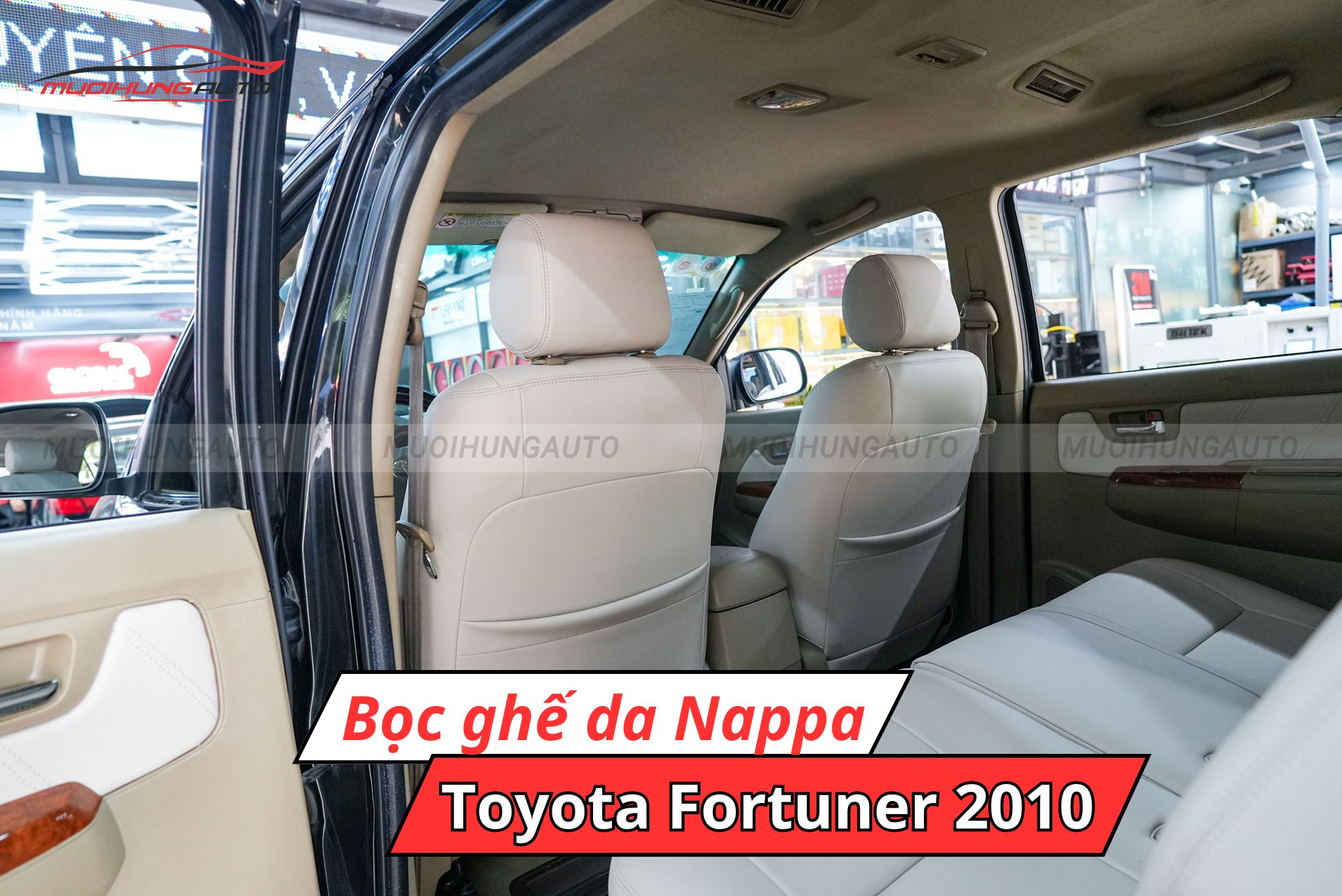 Bọc ghế da ô tô Nappa Toyota Fortuner 2010