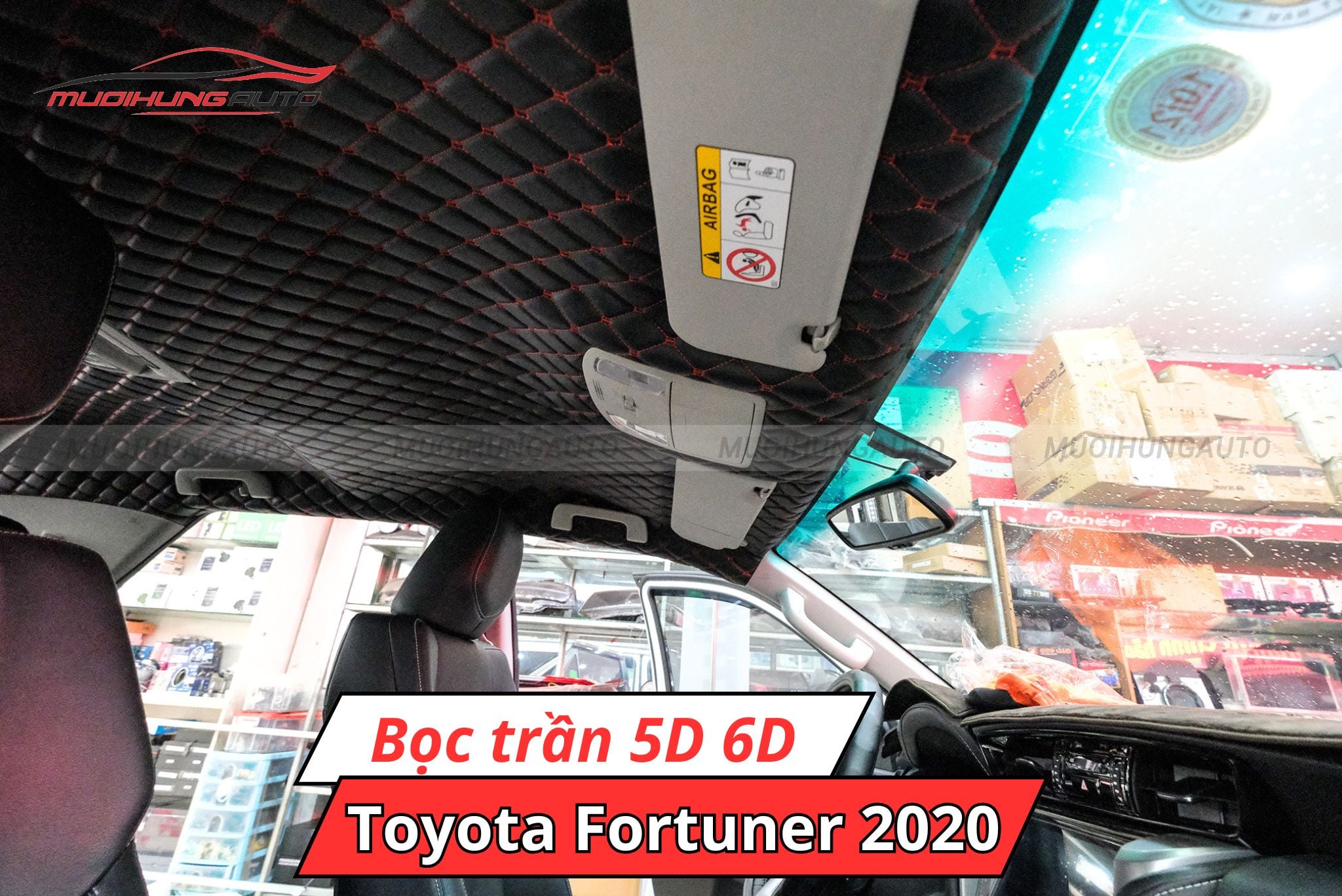 Bọc trần 5D 6D cho ô tô Toyota Fortuner 2020