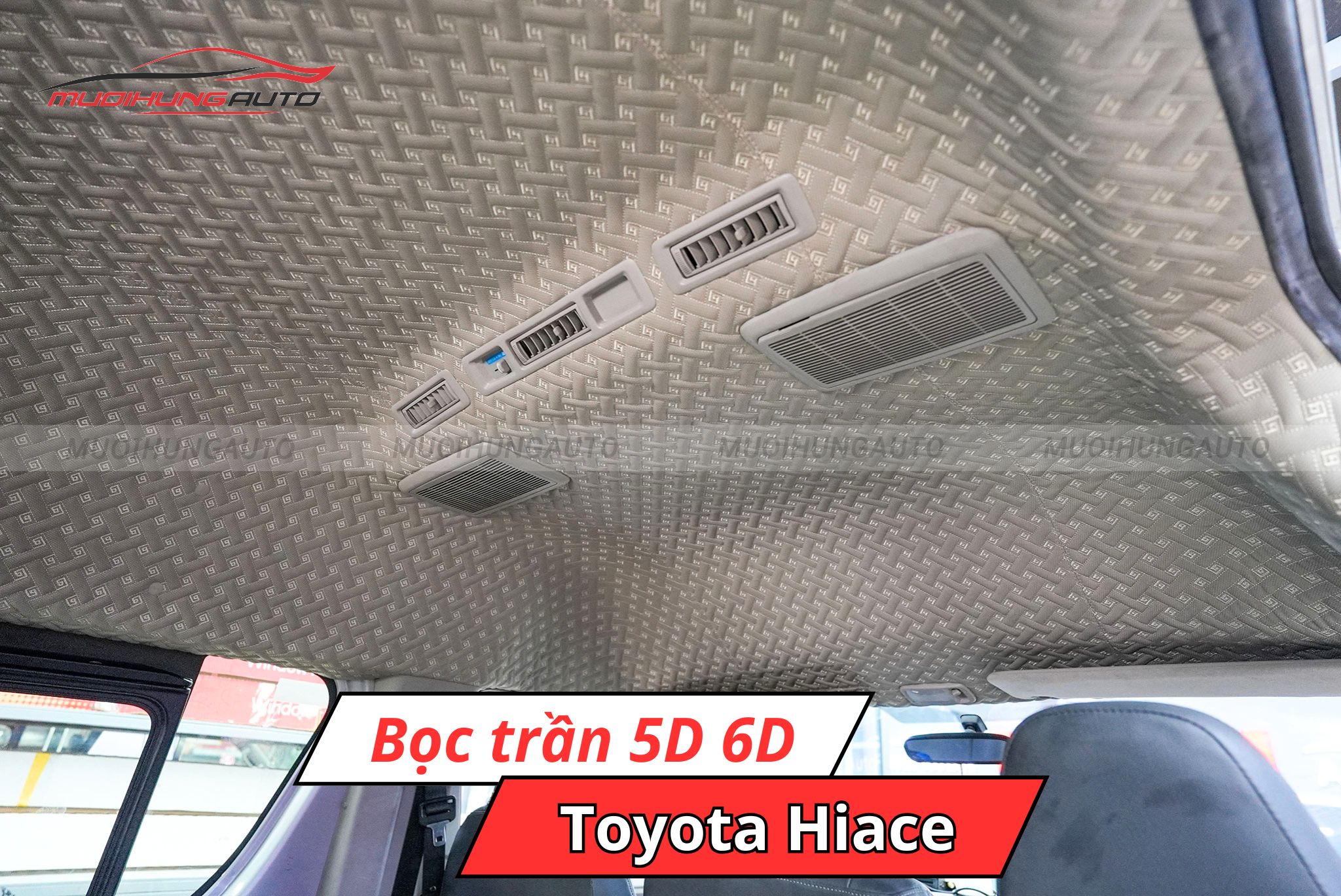 Bọc trần 5D 6D cho Toyota Hiace
