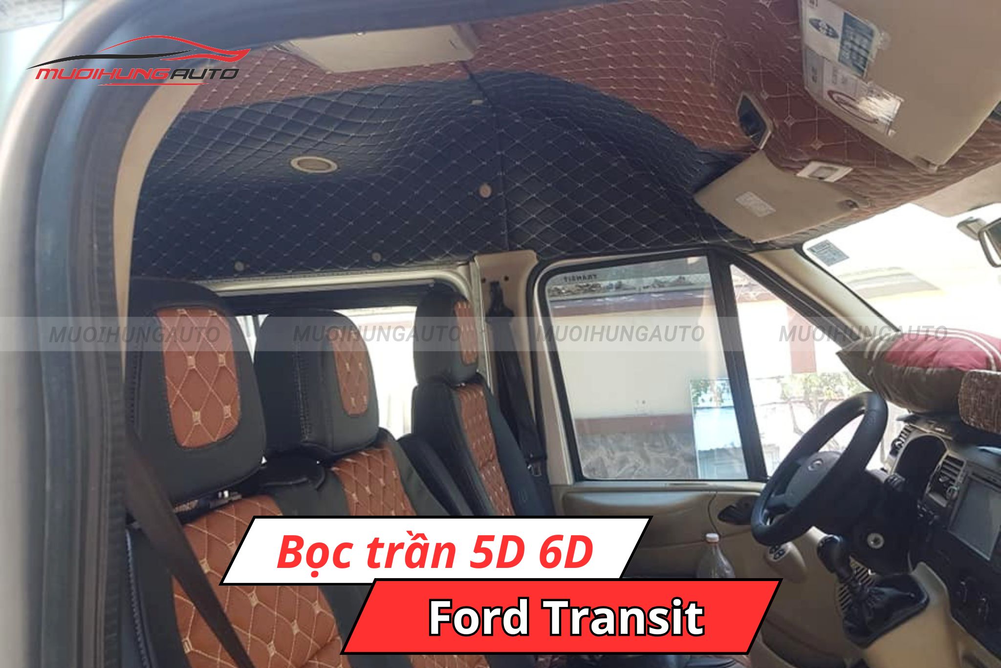 Bọc trần 5D 6D ô tô Ford Transit