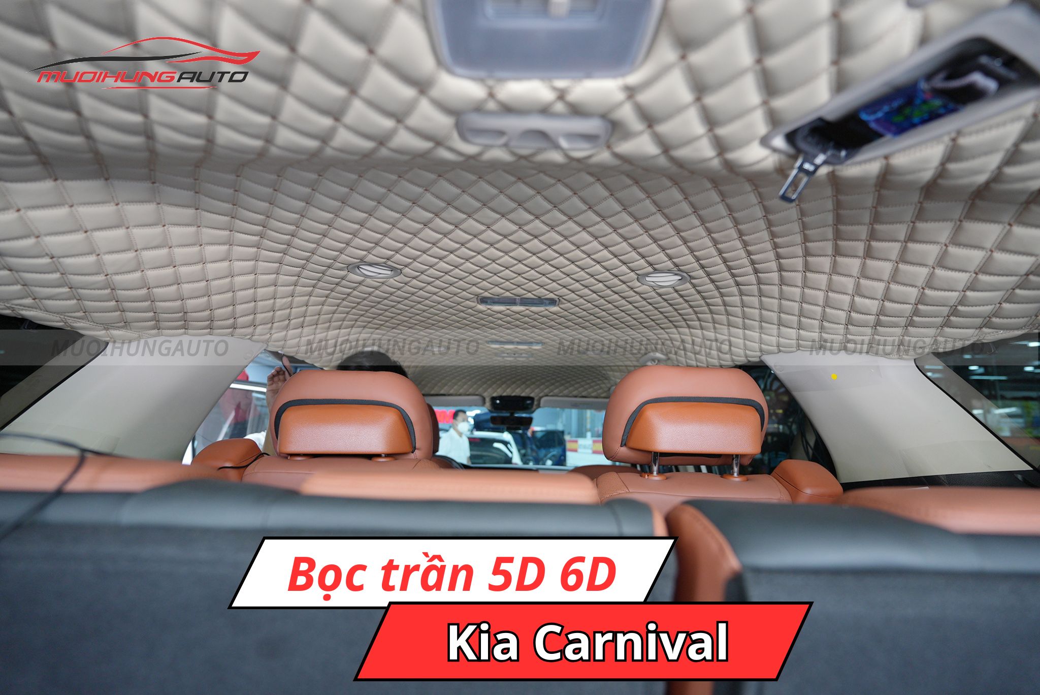 Bọc trần 5D 6D ô tô Kia Carnival