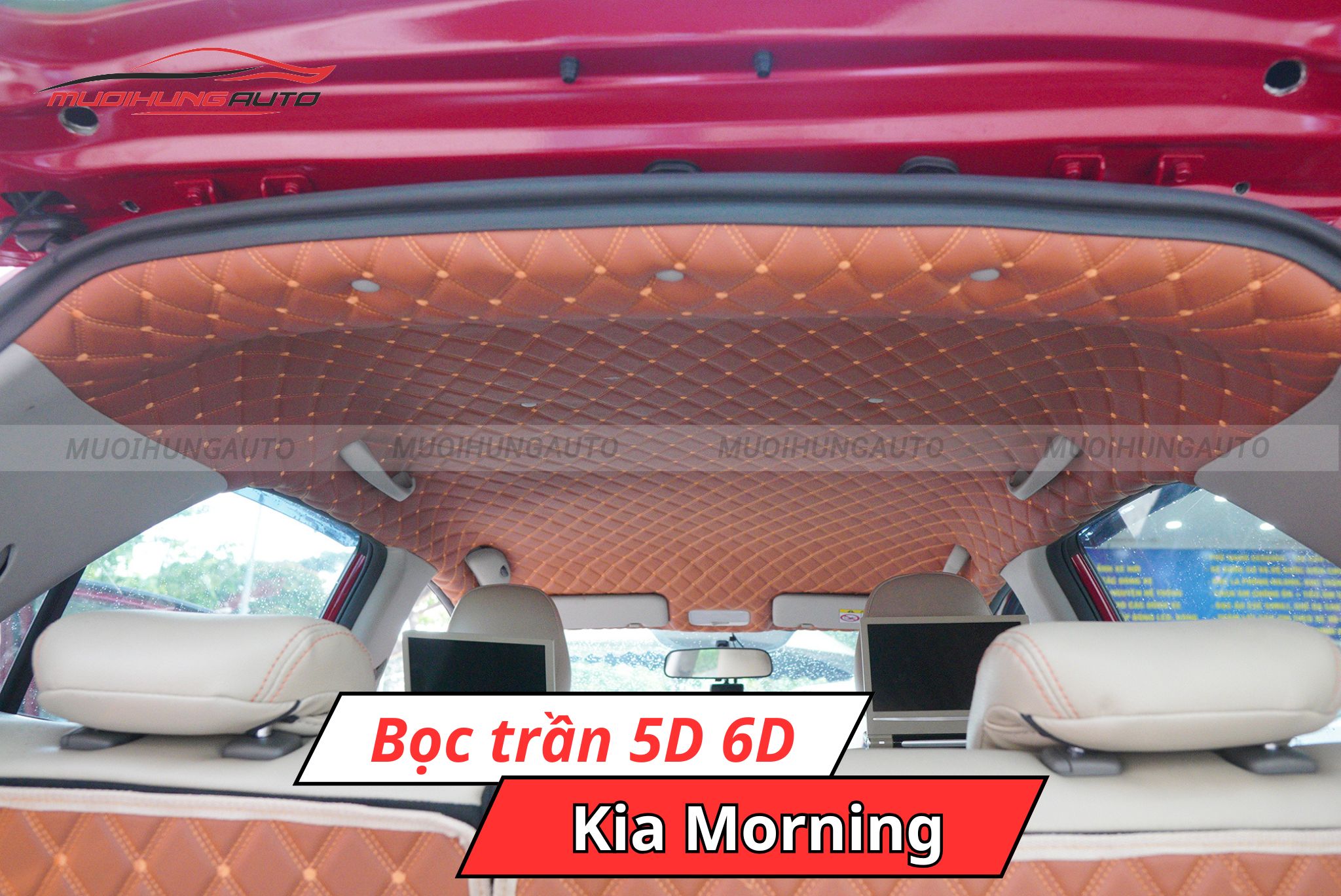 Bọc trần 5D 6D ô tô Kia Morning