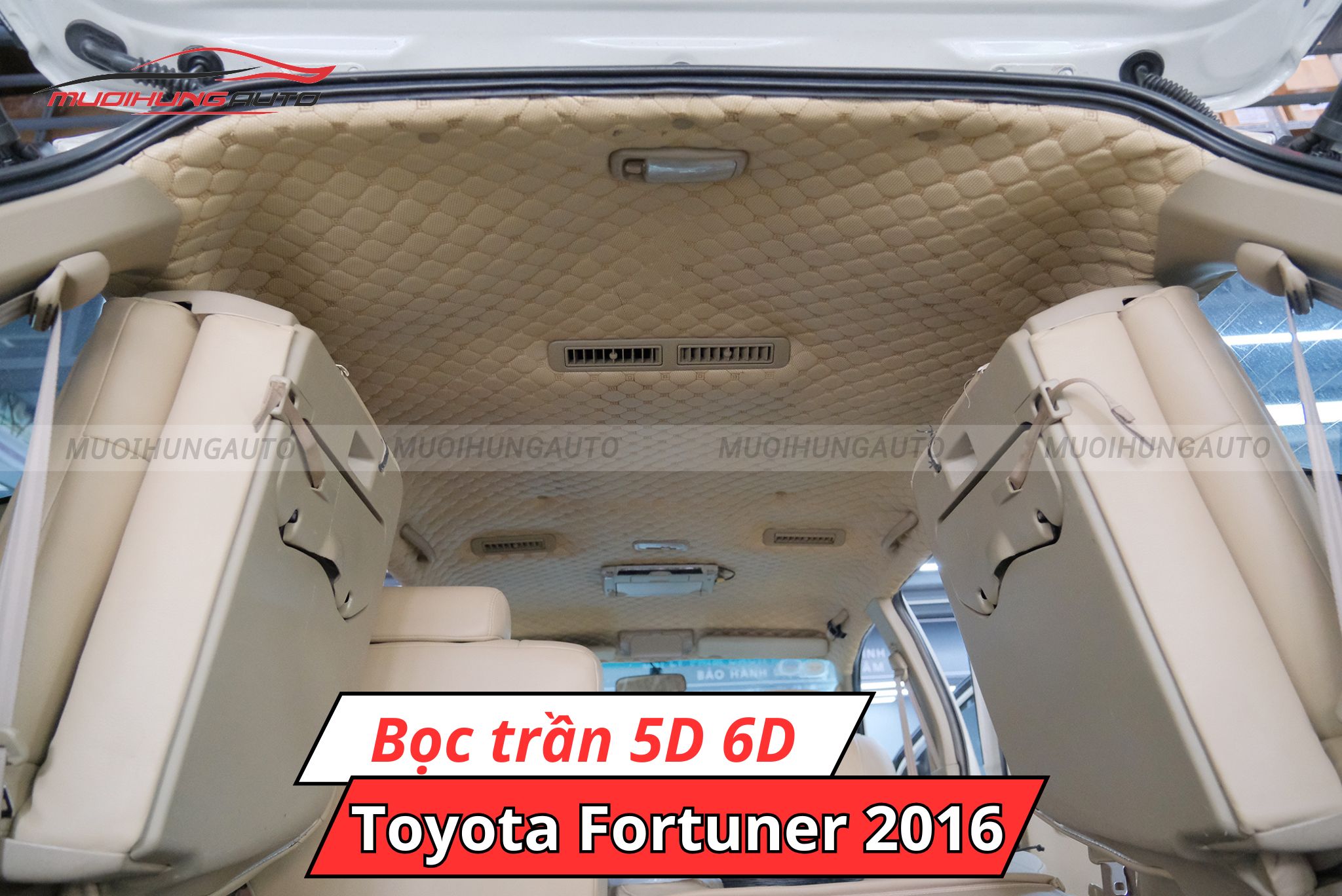 Bọc trần 5D 6D ô tô Toyota Fortuner 2016