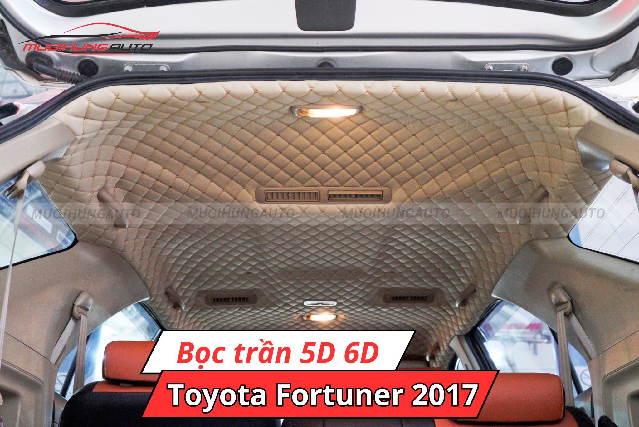 Bọc trần 5D 6D ô tô Toyota Fortuner 2017