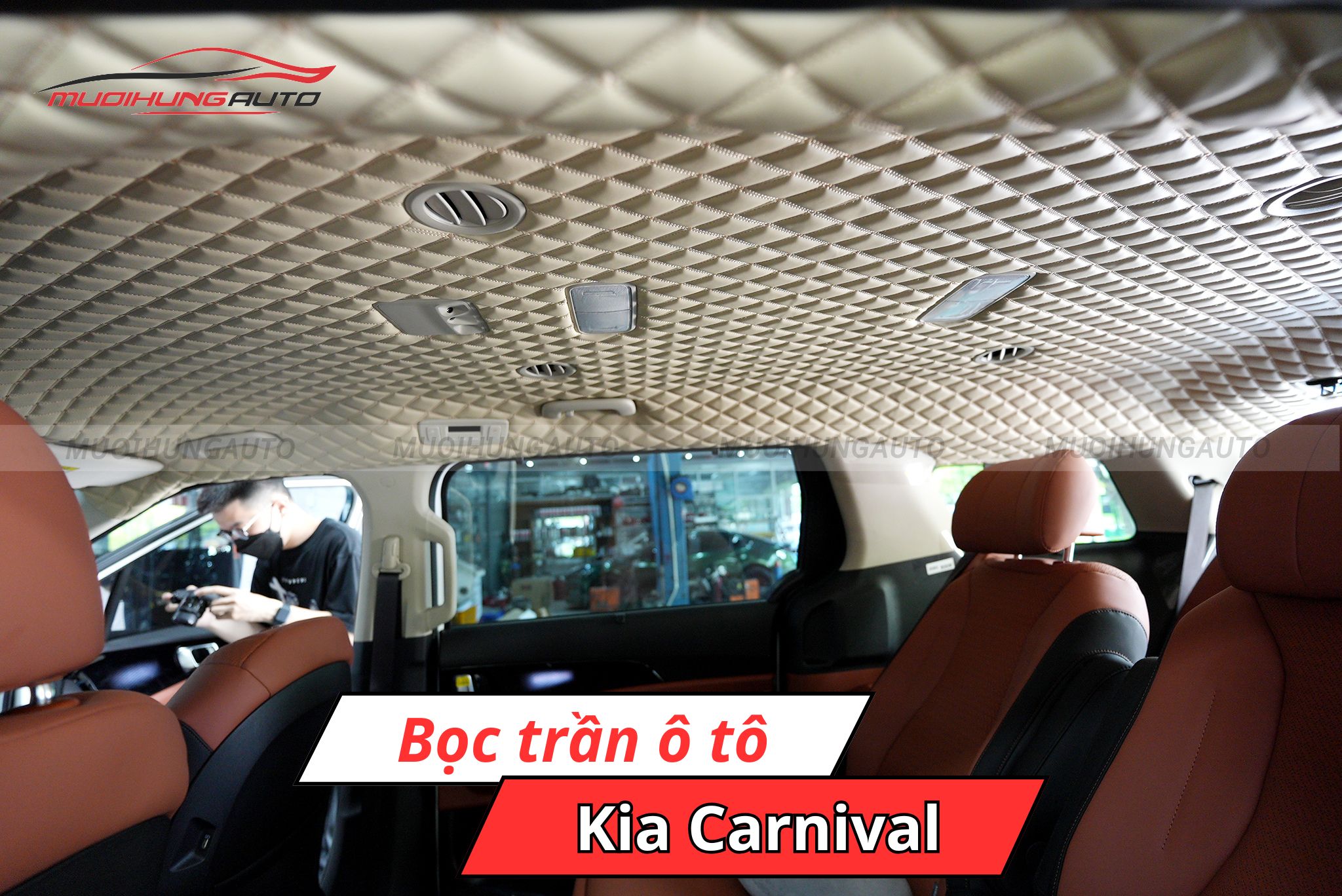 Bọc trần cho ô tô Kia Carnival