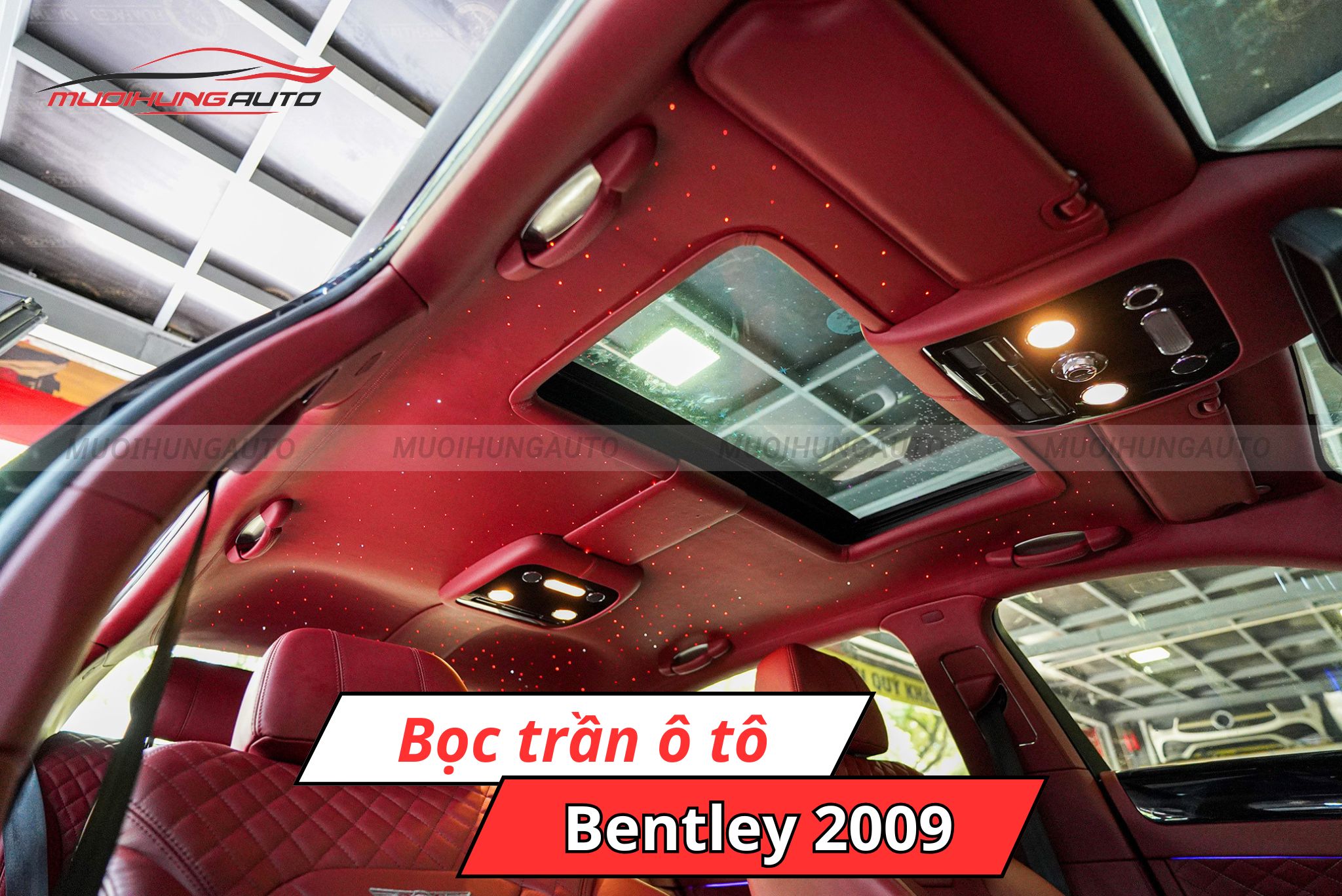 Bọc trần cho xe Bentley 2009
