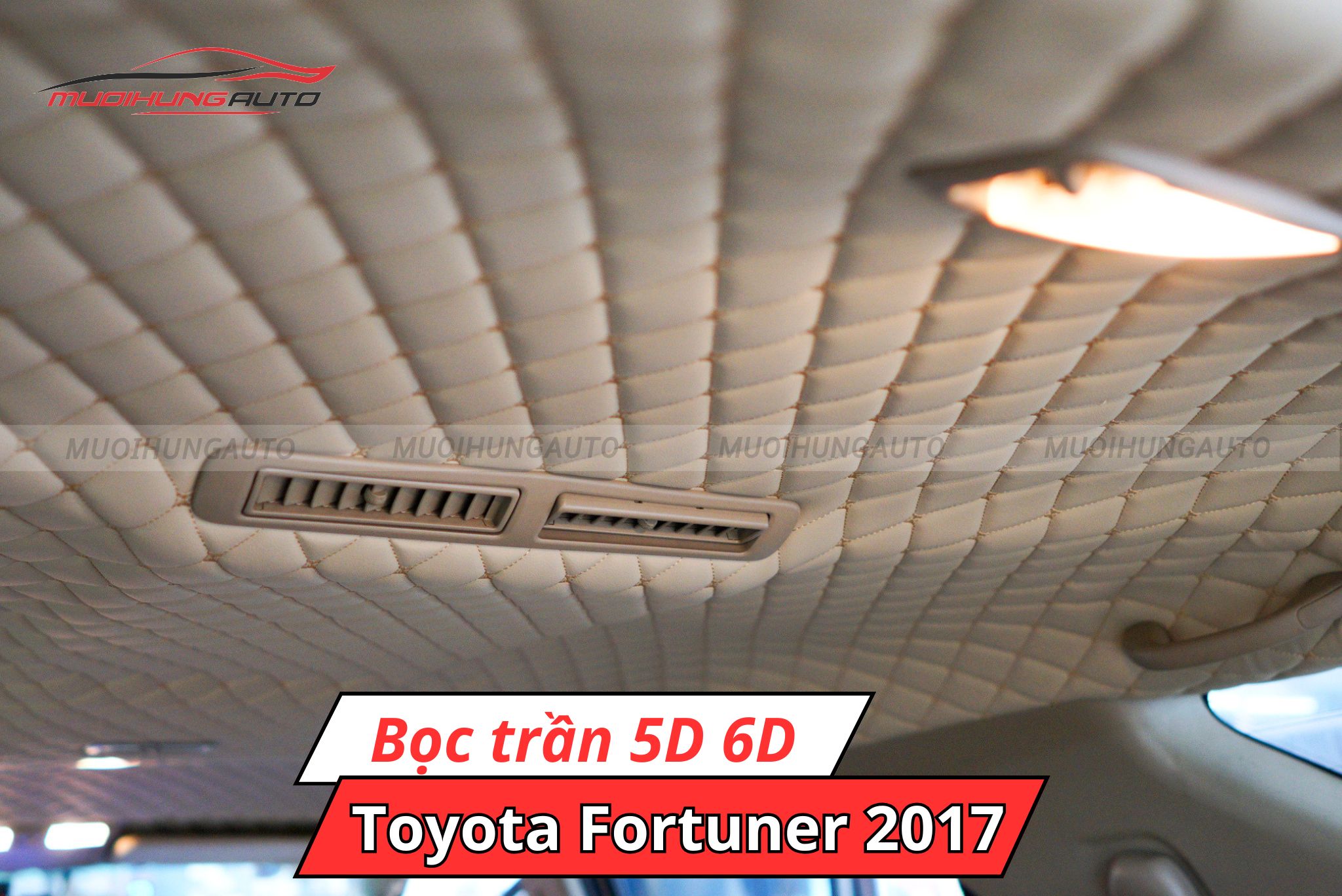 Bọc trần da 5D 6D Toyota Fortuner 2017
