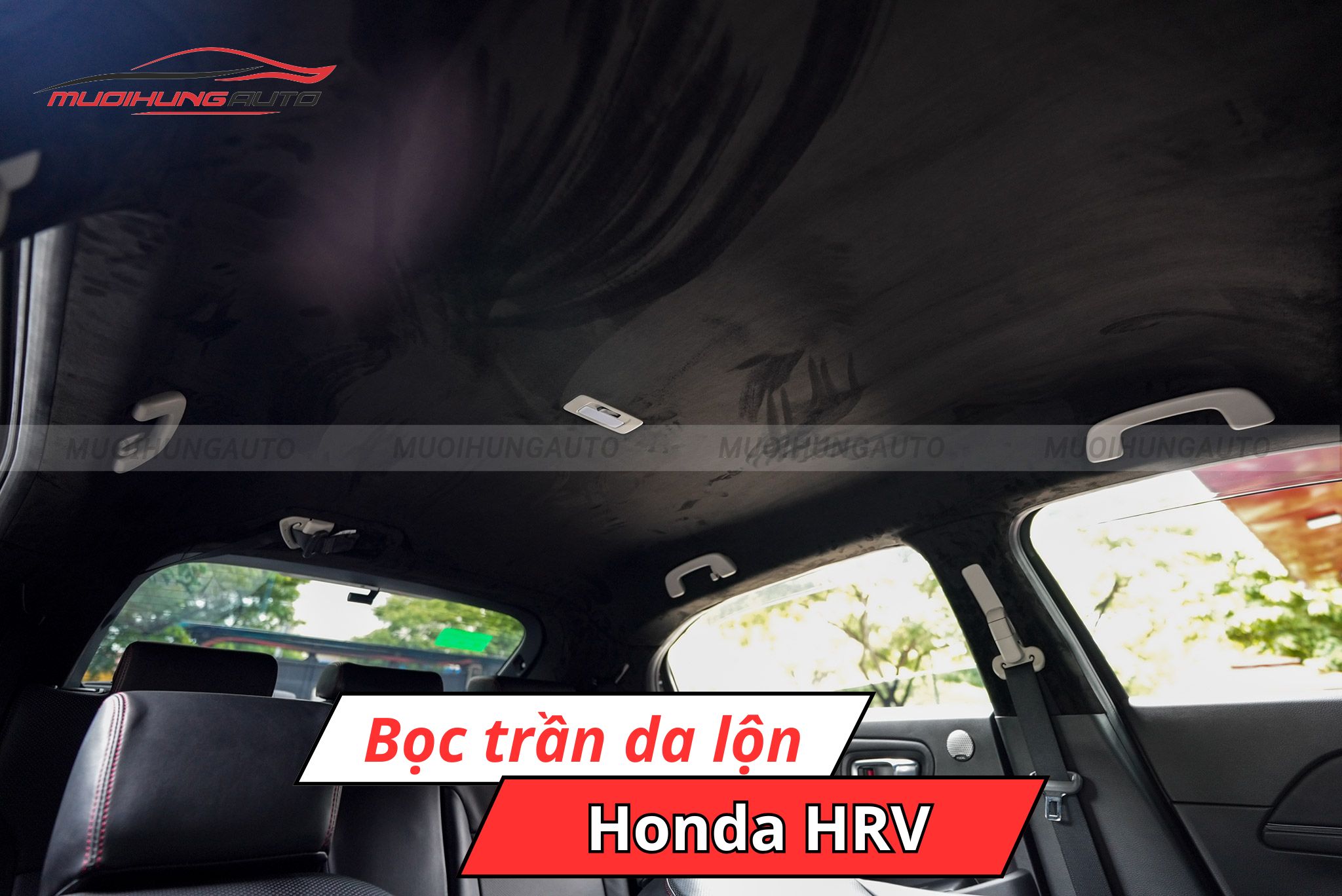 Bọc trần da lộn Honda HRV
