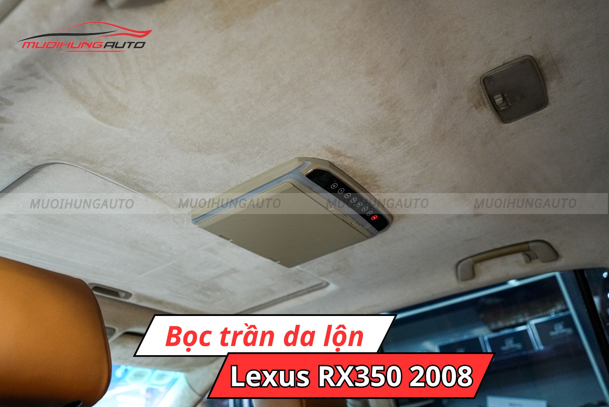 Bọc trần da lộn ô tô Lexus RX350 2008
