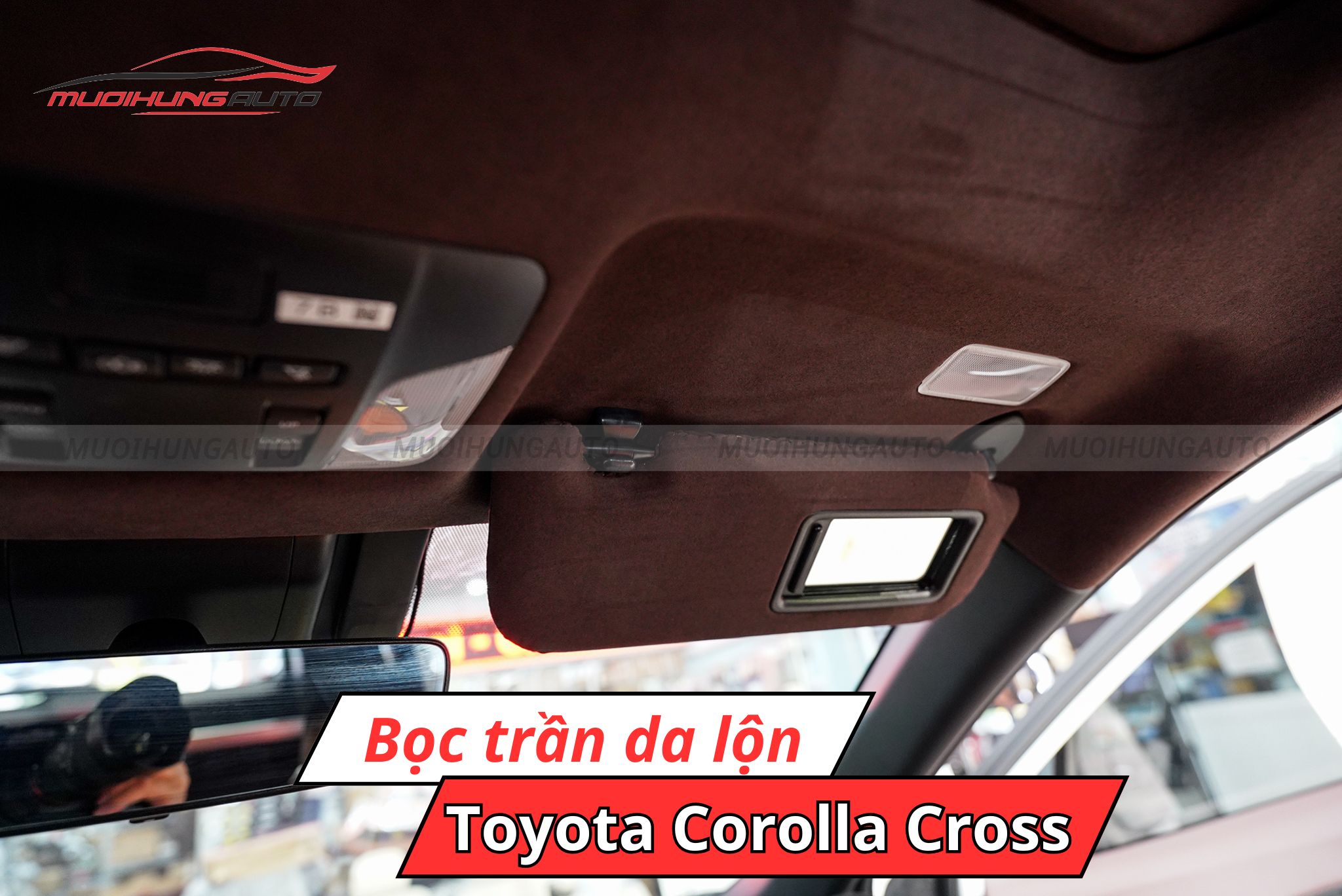 Bọc trần da lộn Toyota Corolla Cross