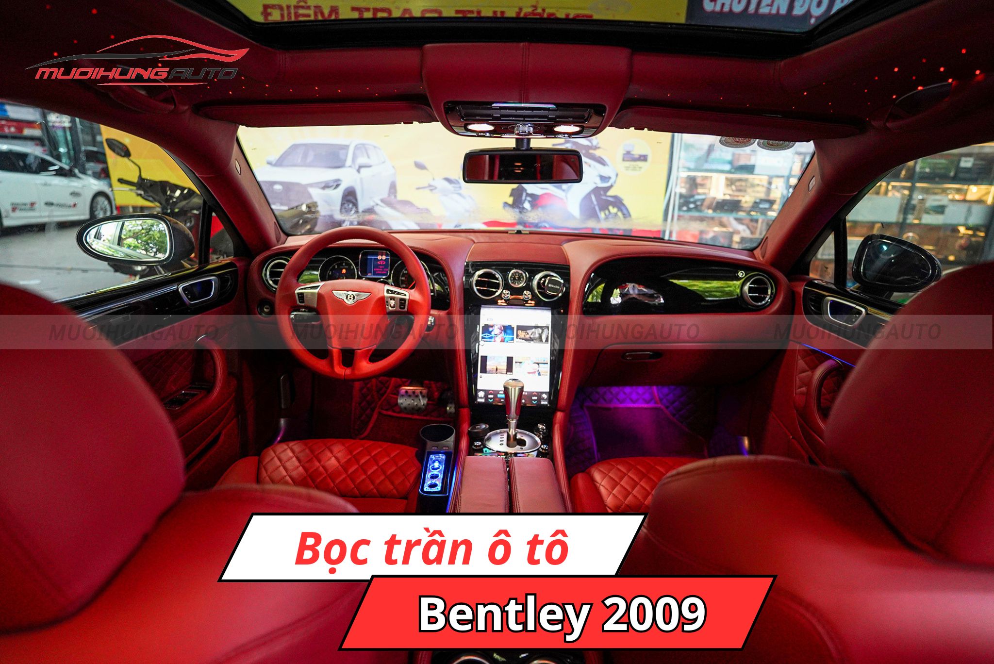 Bọc trần ô tô Bentley 2009