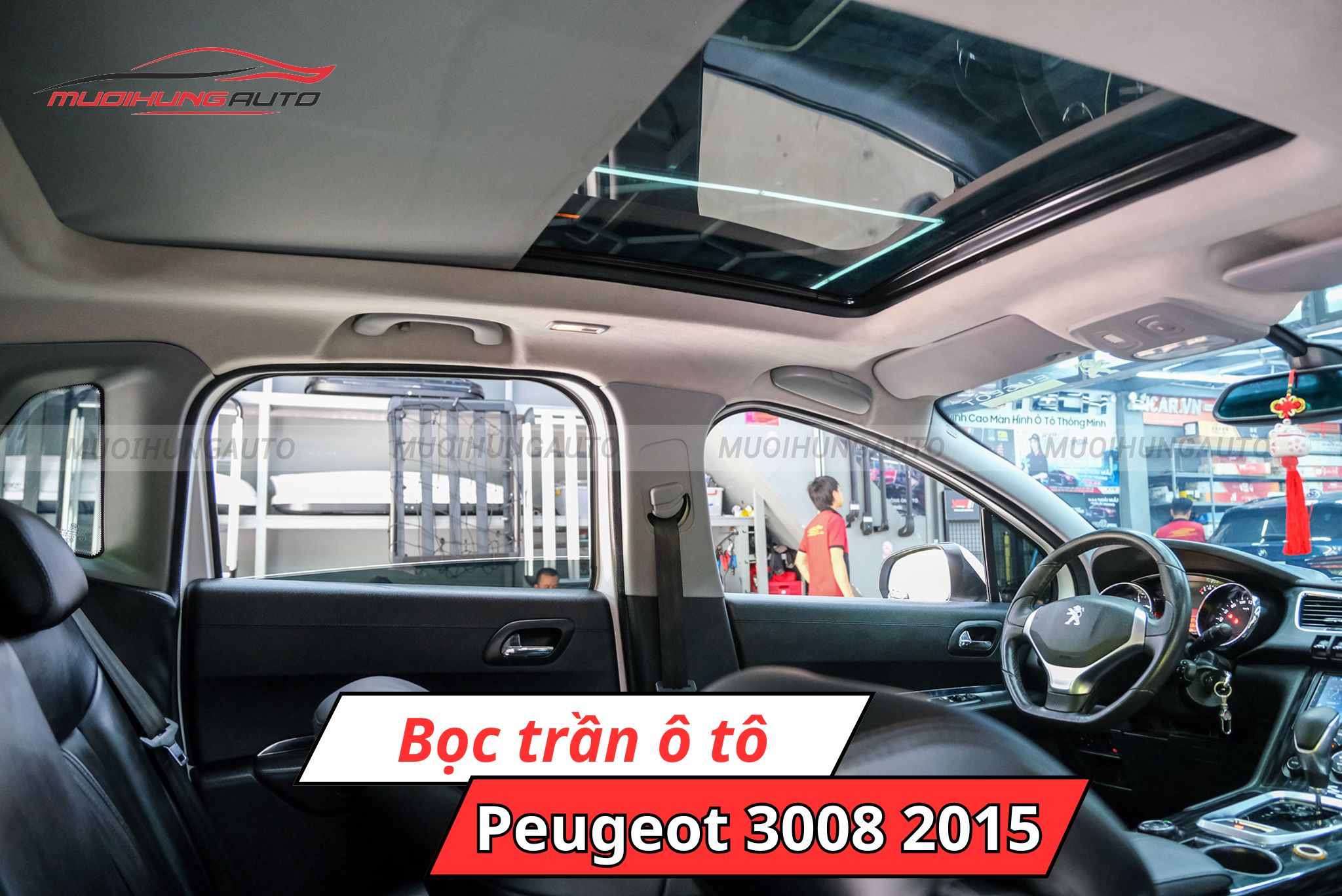 Bọc trần ô tô Peugeot 3008 2015