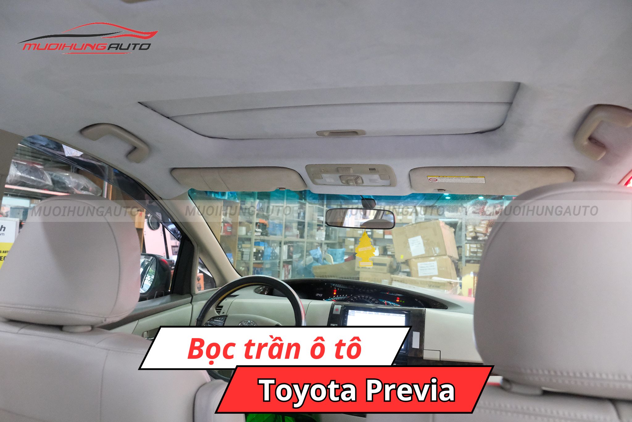 Bọc trần ô tô Toyota Previa