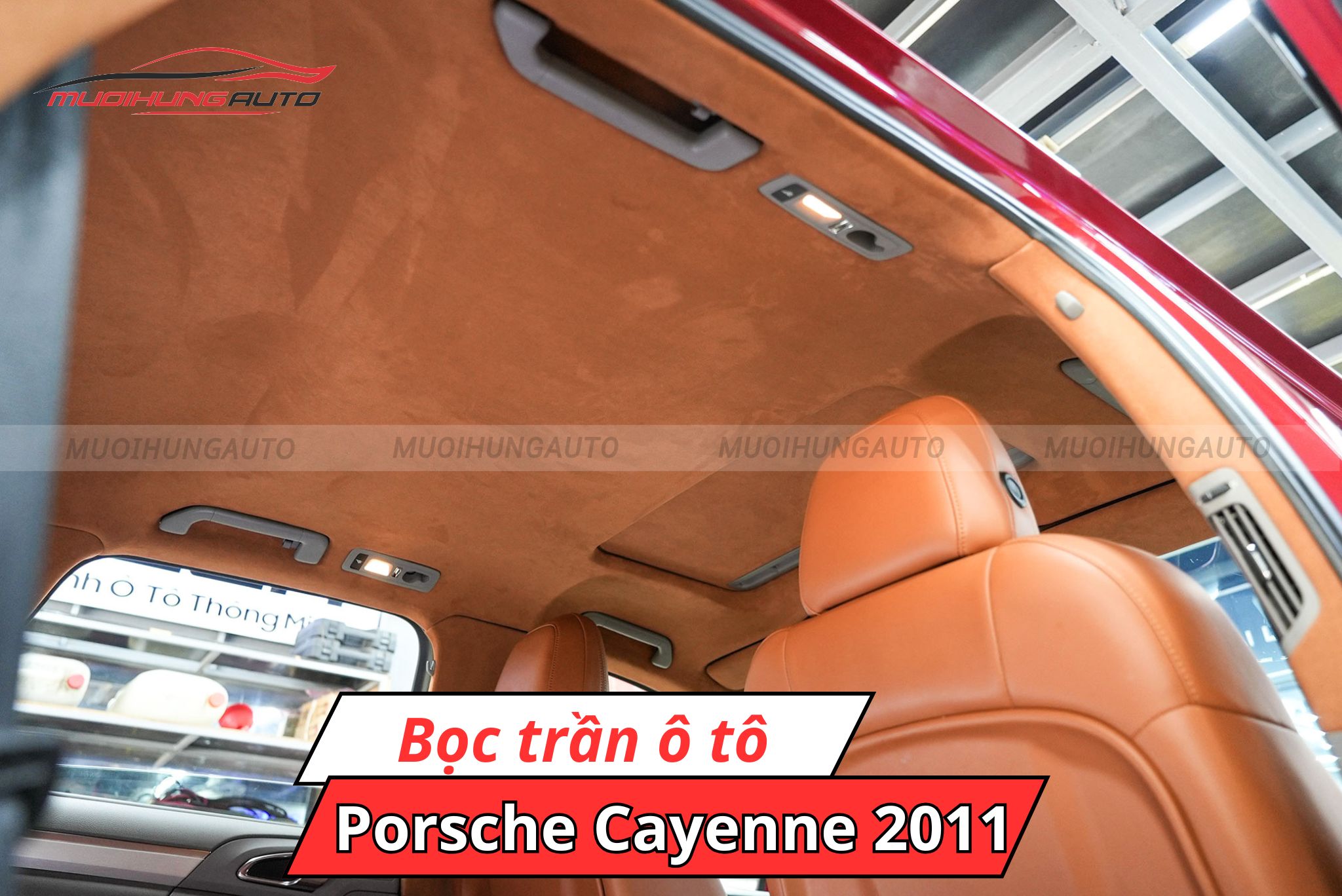 Bọc trần xe hơi Porsche Cayenne 2011