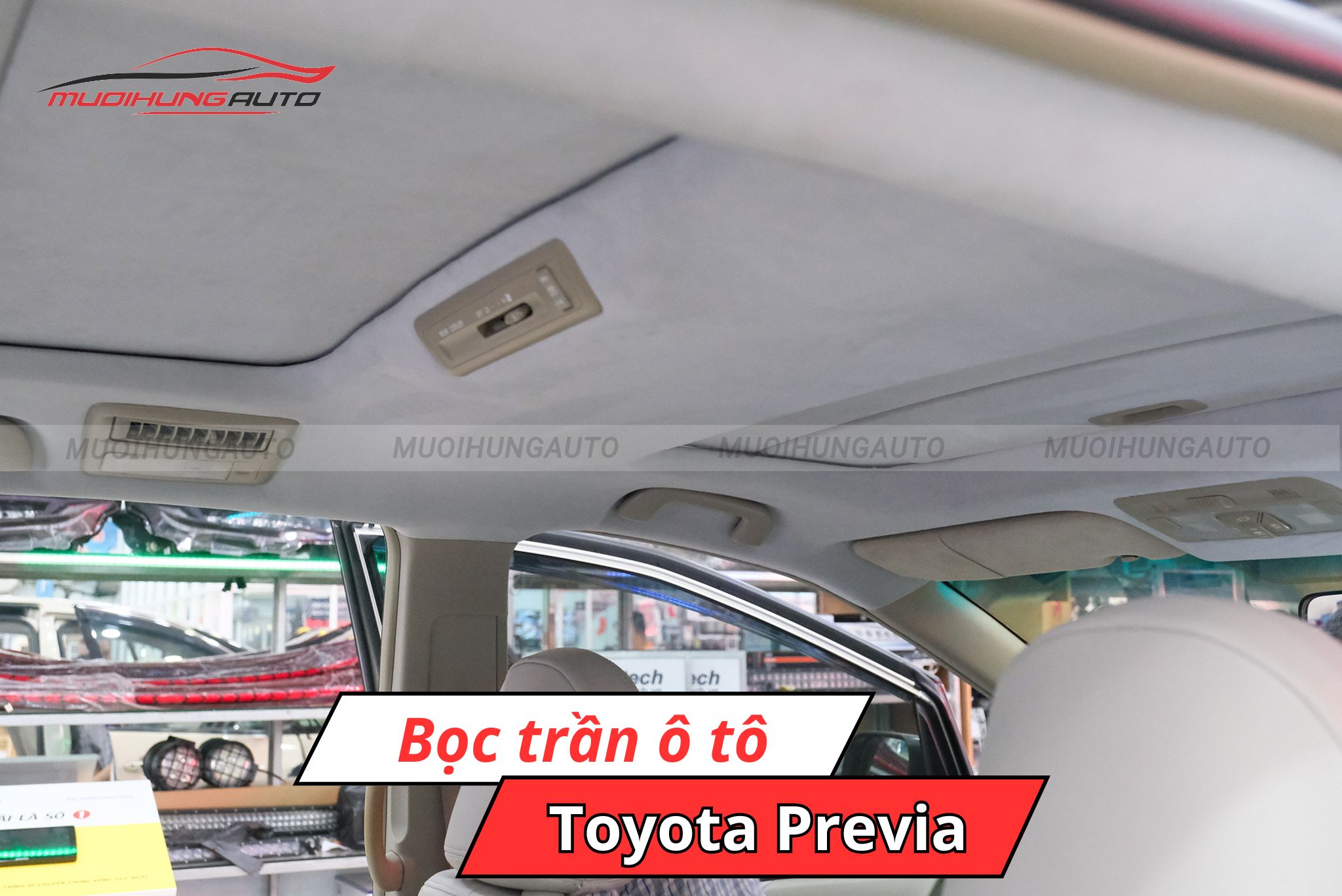 Bọc trần xe hơi Toyota Previa