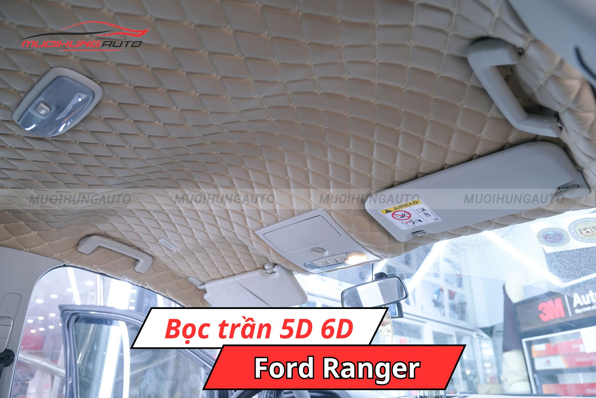 Bọc trần xe ô tô 5D 6D Ford Ranger