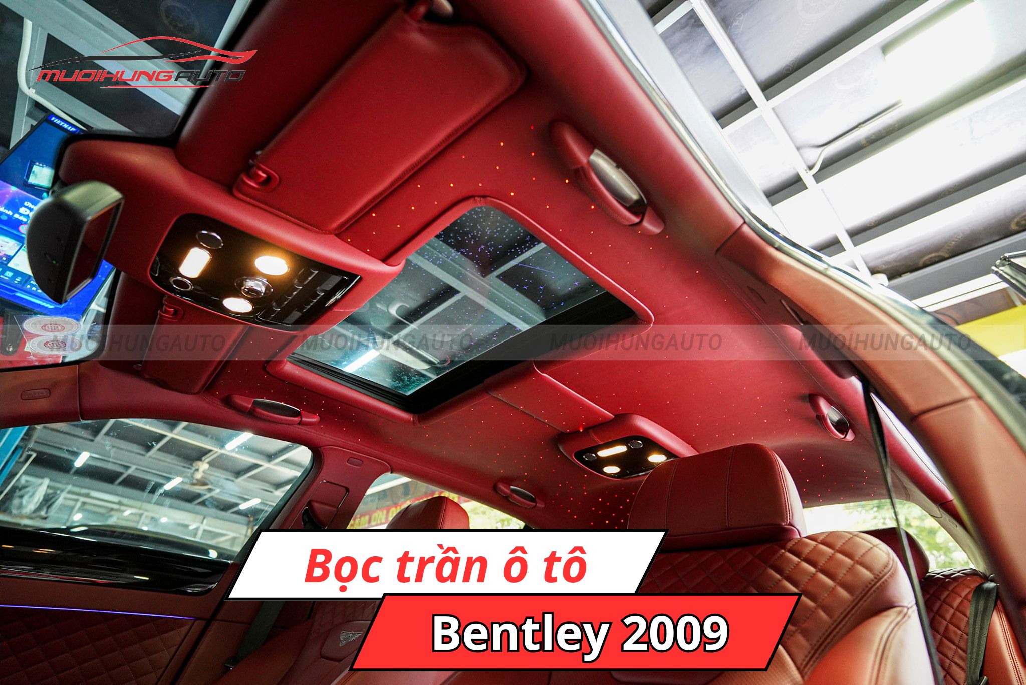 Bọc trần xe ô tô Bentley 2009