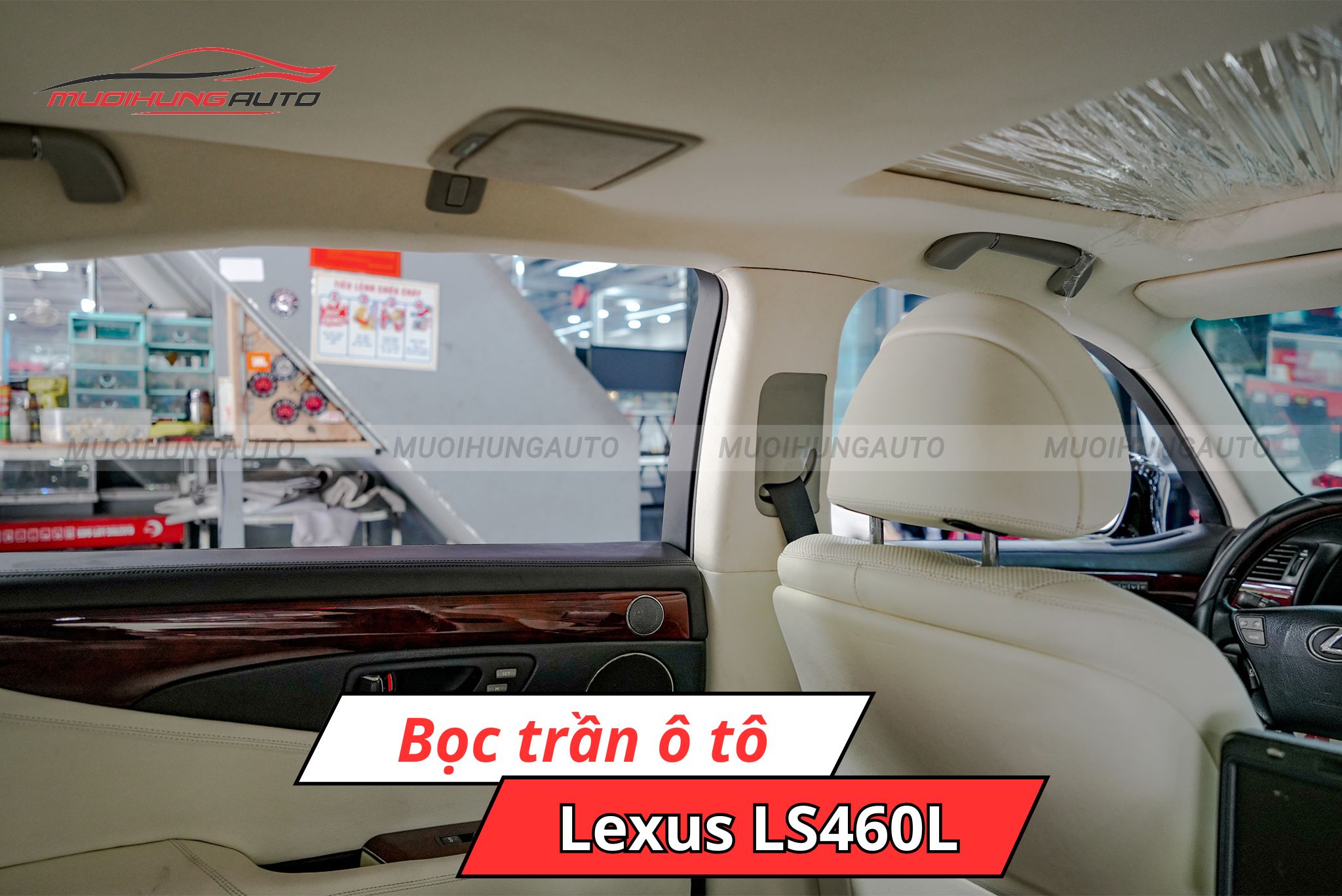 Bọc trần xe ô tô Lexus LS460L