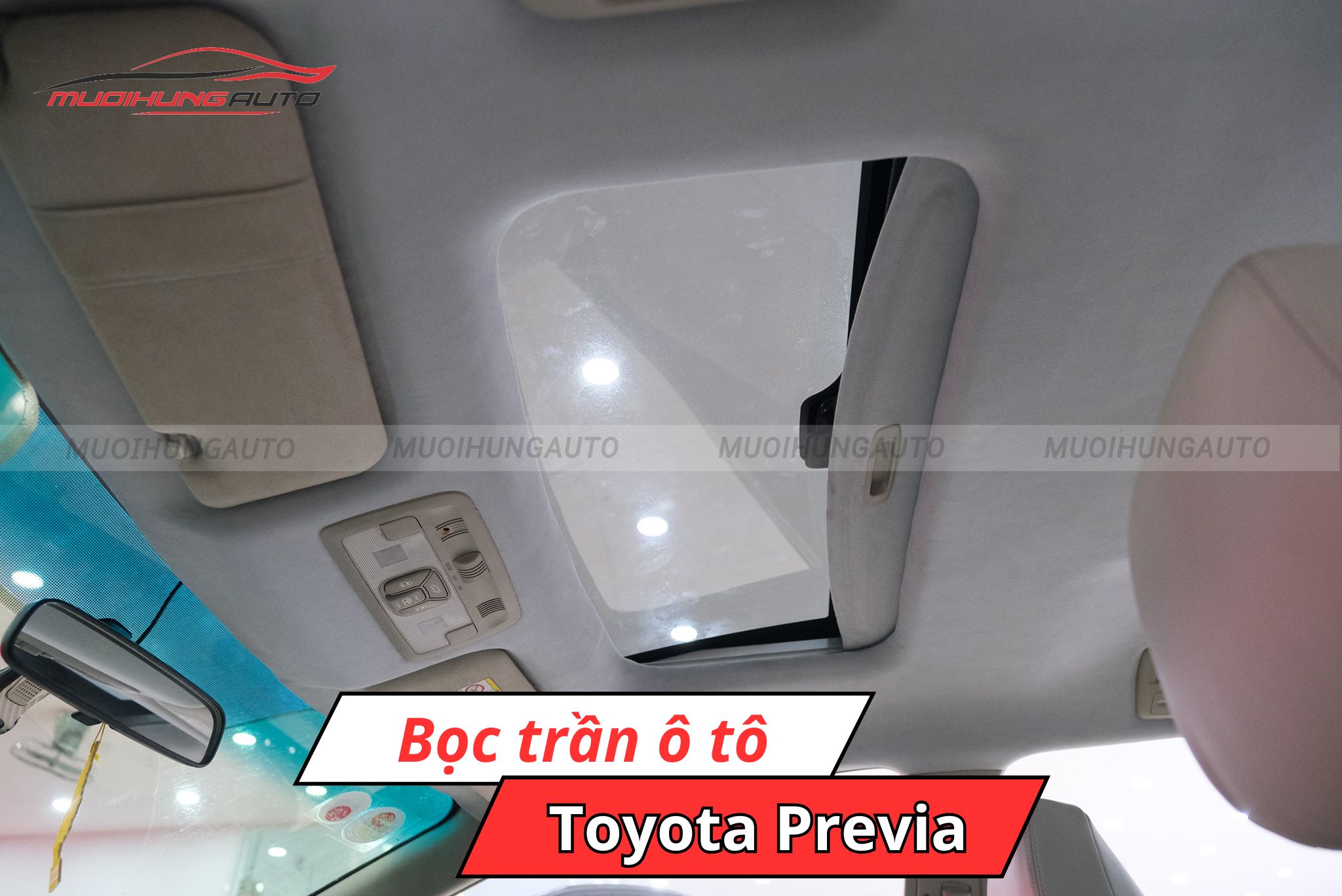 Bọc trần xe ô tô Toyota Previa