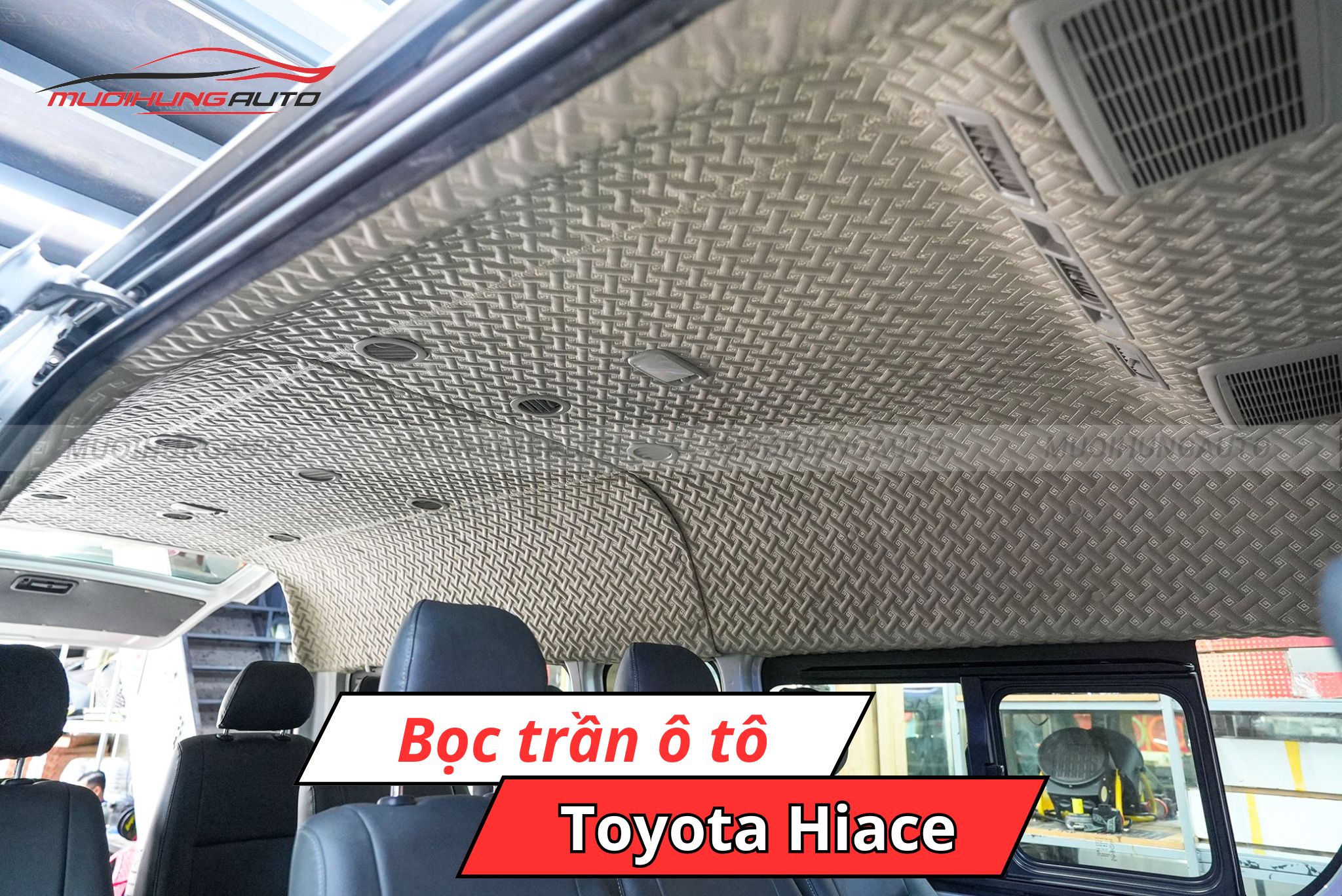 Bọc trần xe Toyota Hiace