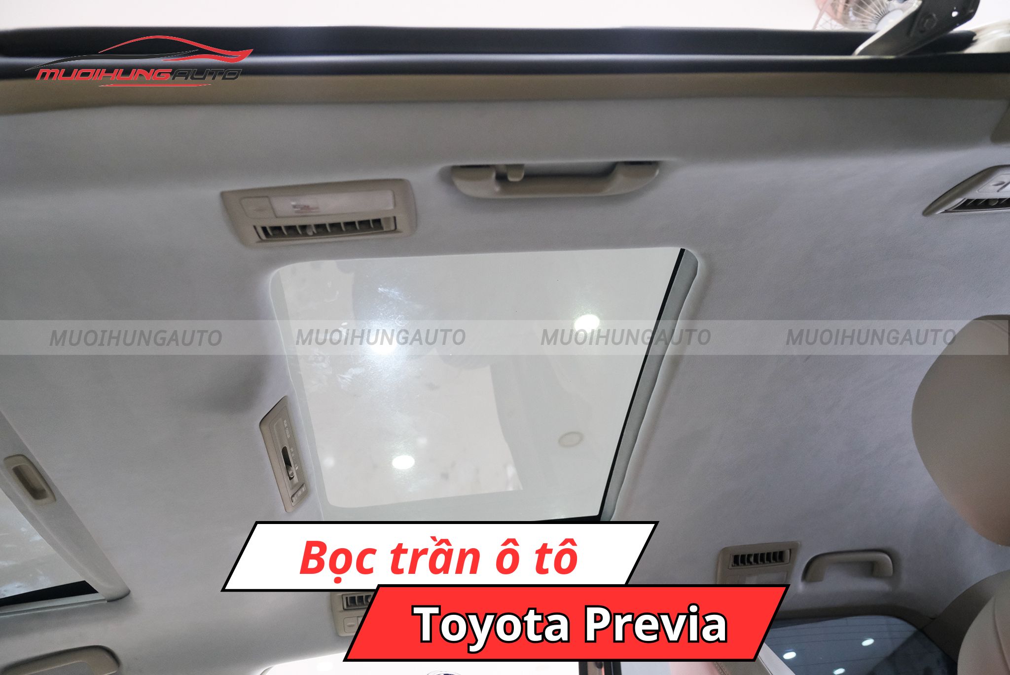 Bọc trần xe Toyota Previa
