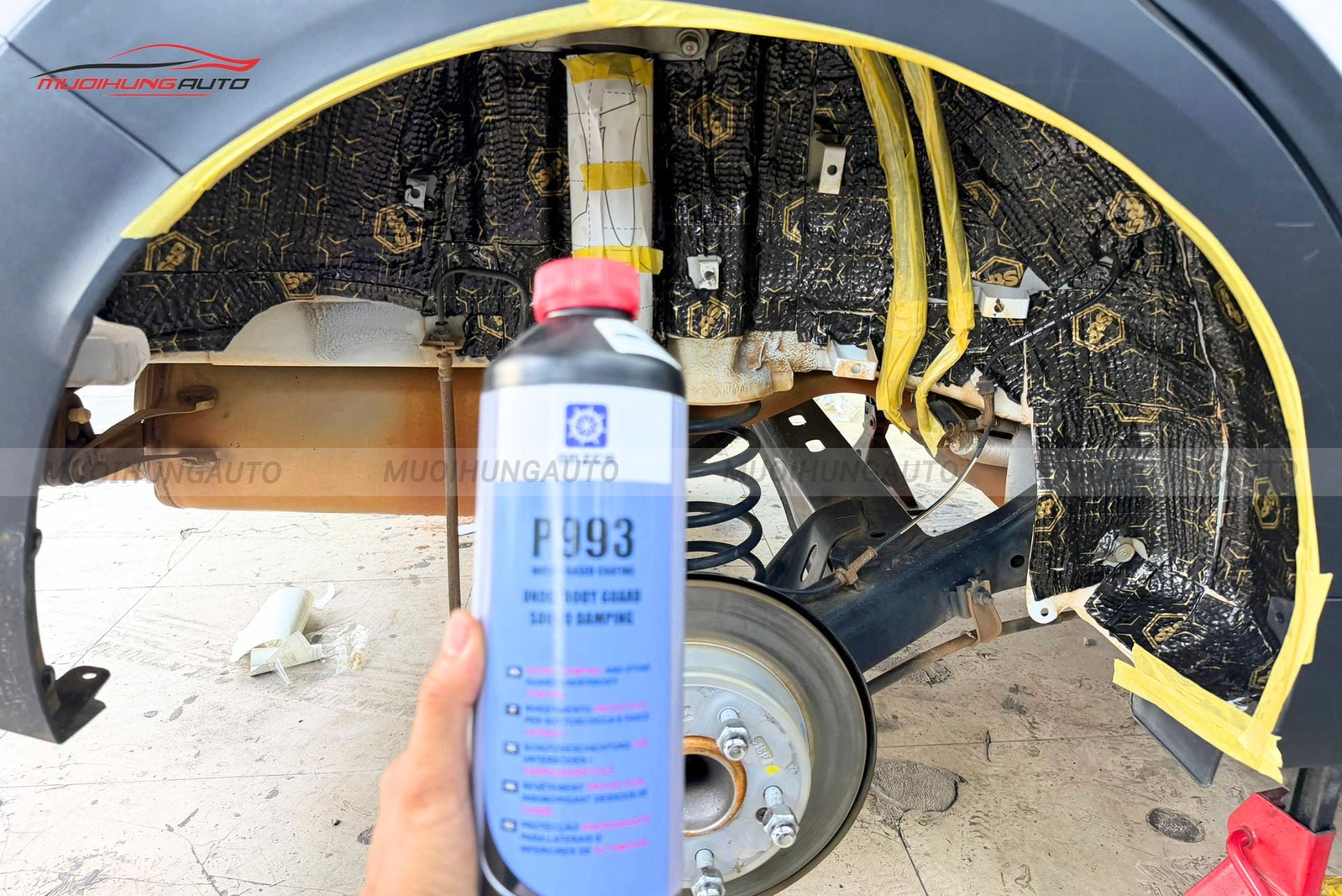 Cách âm chống ồn hốc bánh xe Kia Carens 2026