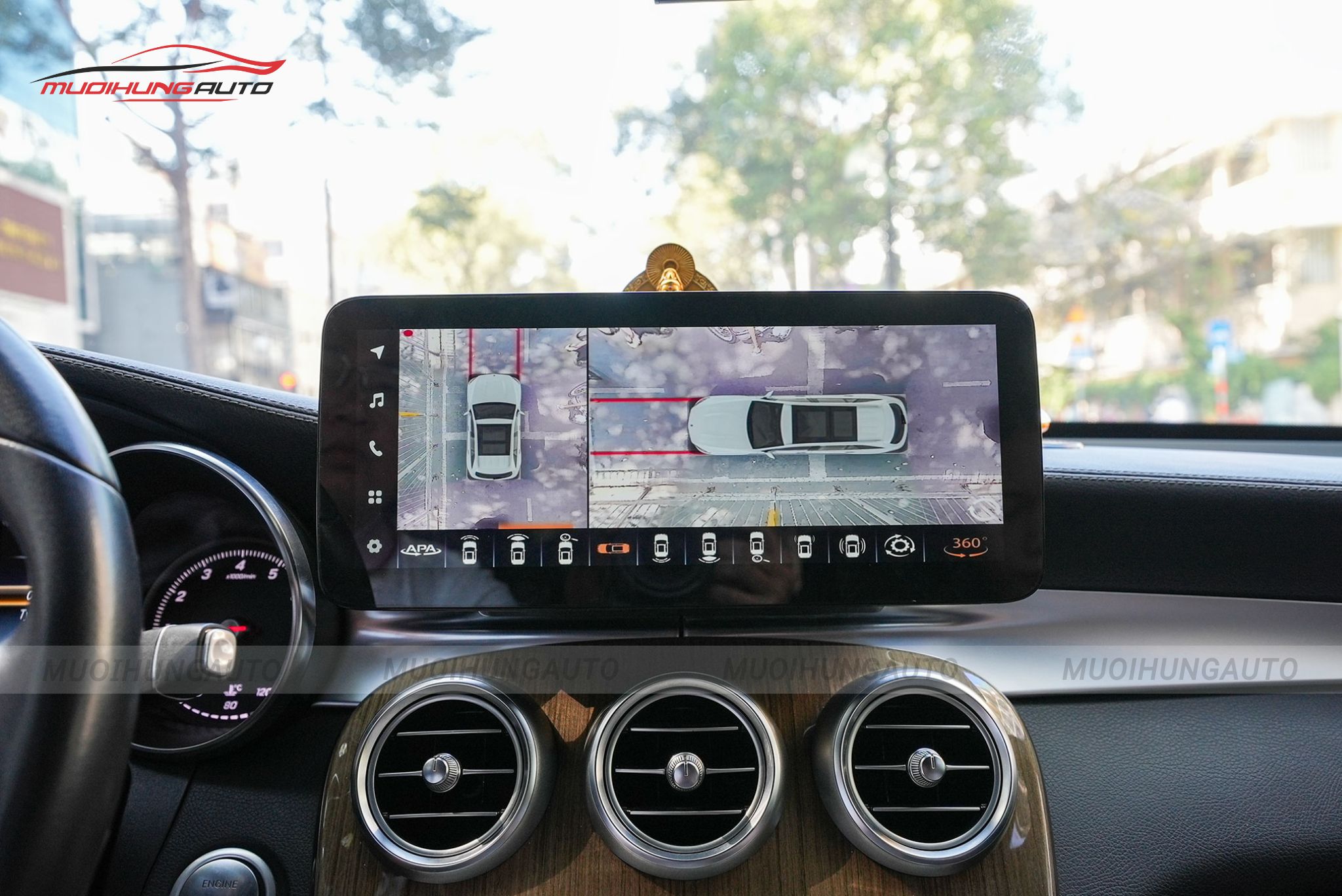 Camera 360 độ cho Mercedes GLC200 2017