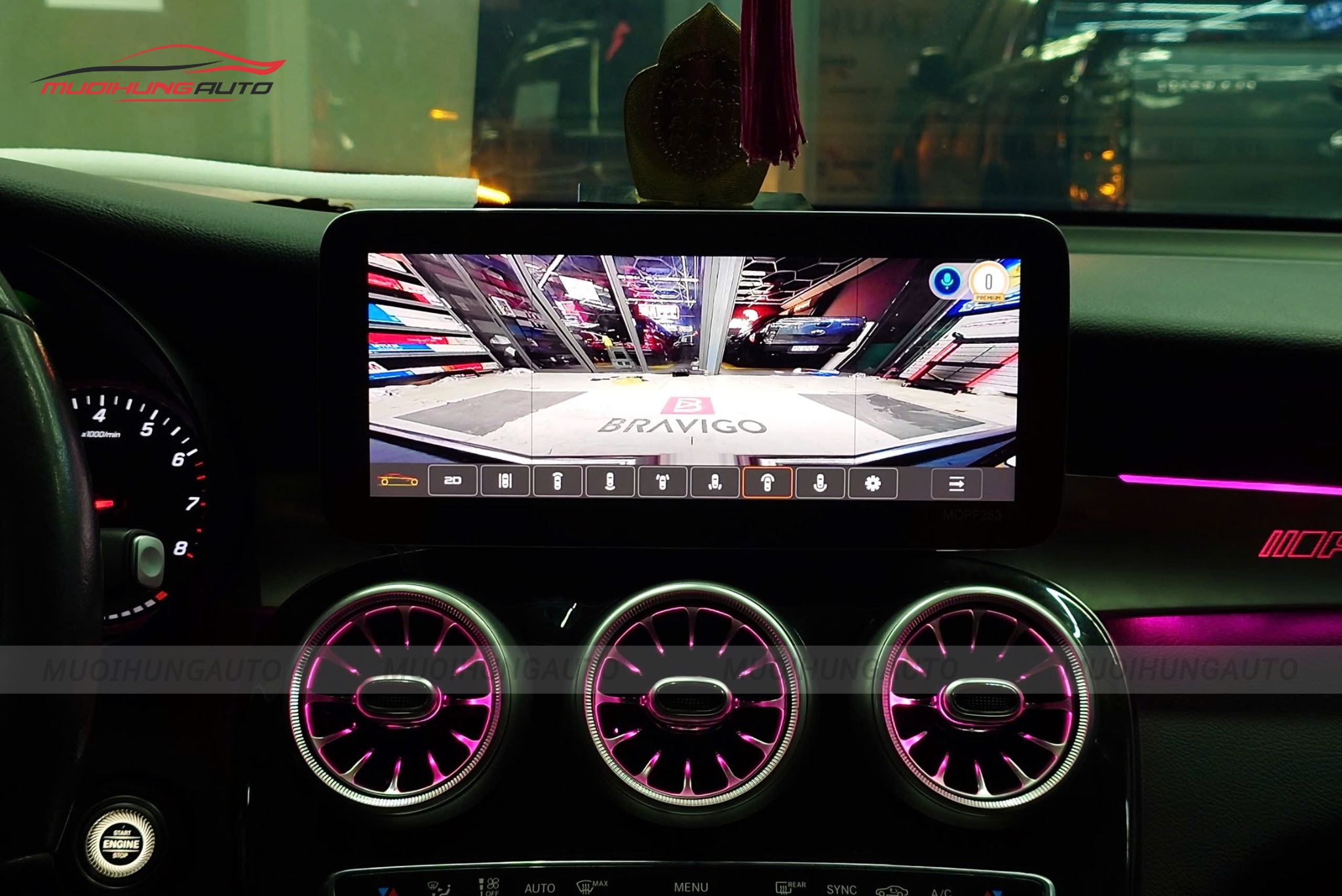 Camera 360 độ cho Mercedes GLC200 2020