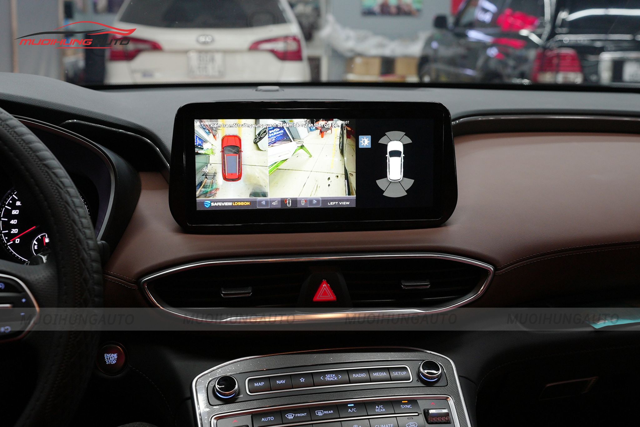 Camera 360 độ cho ô tô Hyundai Santafe