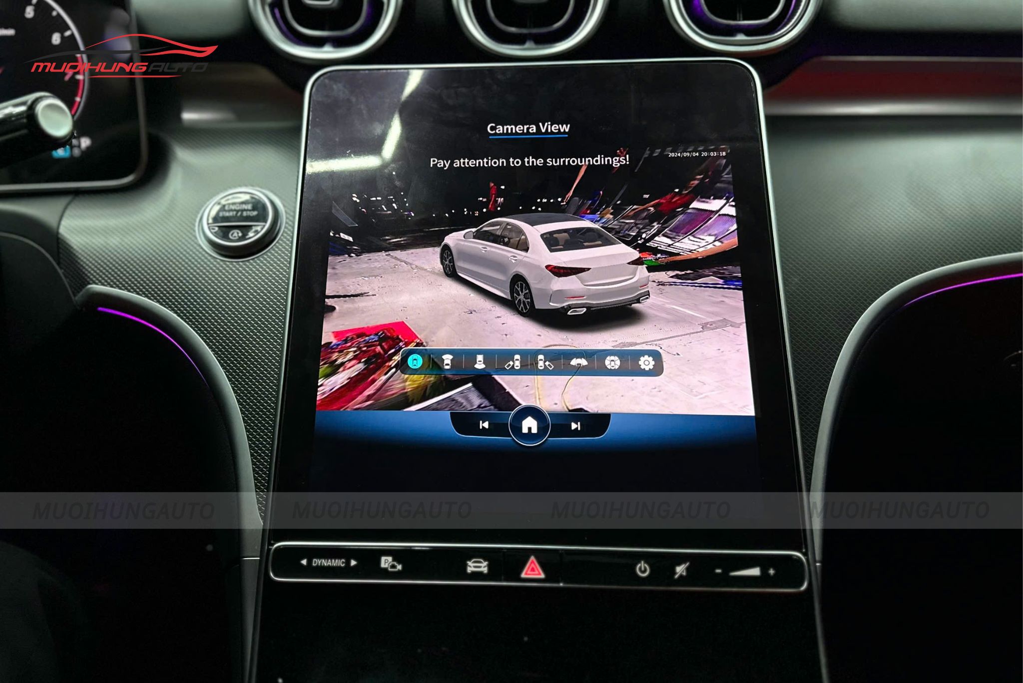 Camera 360 độ cho xe Mercedes C200 2022