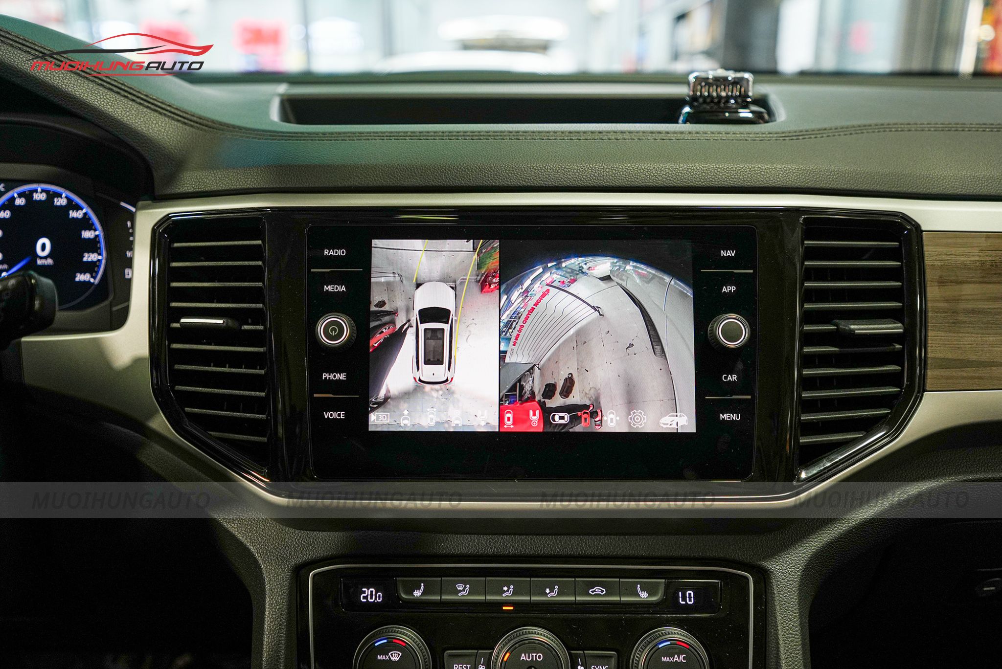 Camera 360 độ cho xe Volkswagen Teramont 2021