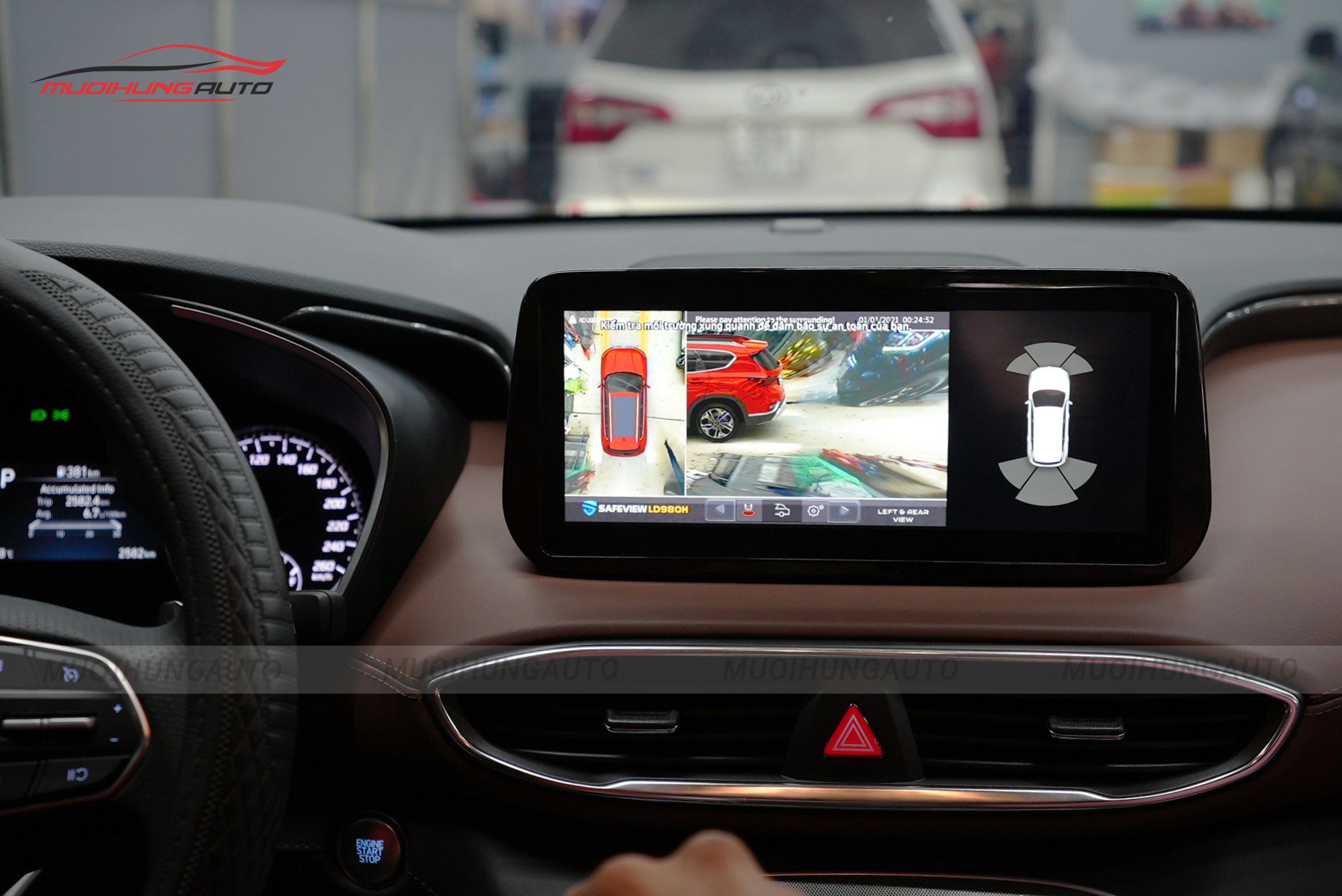 Camera 360 độ Hyundai Santafe