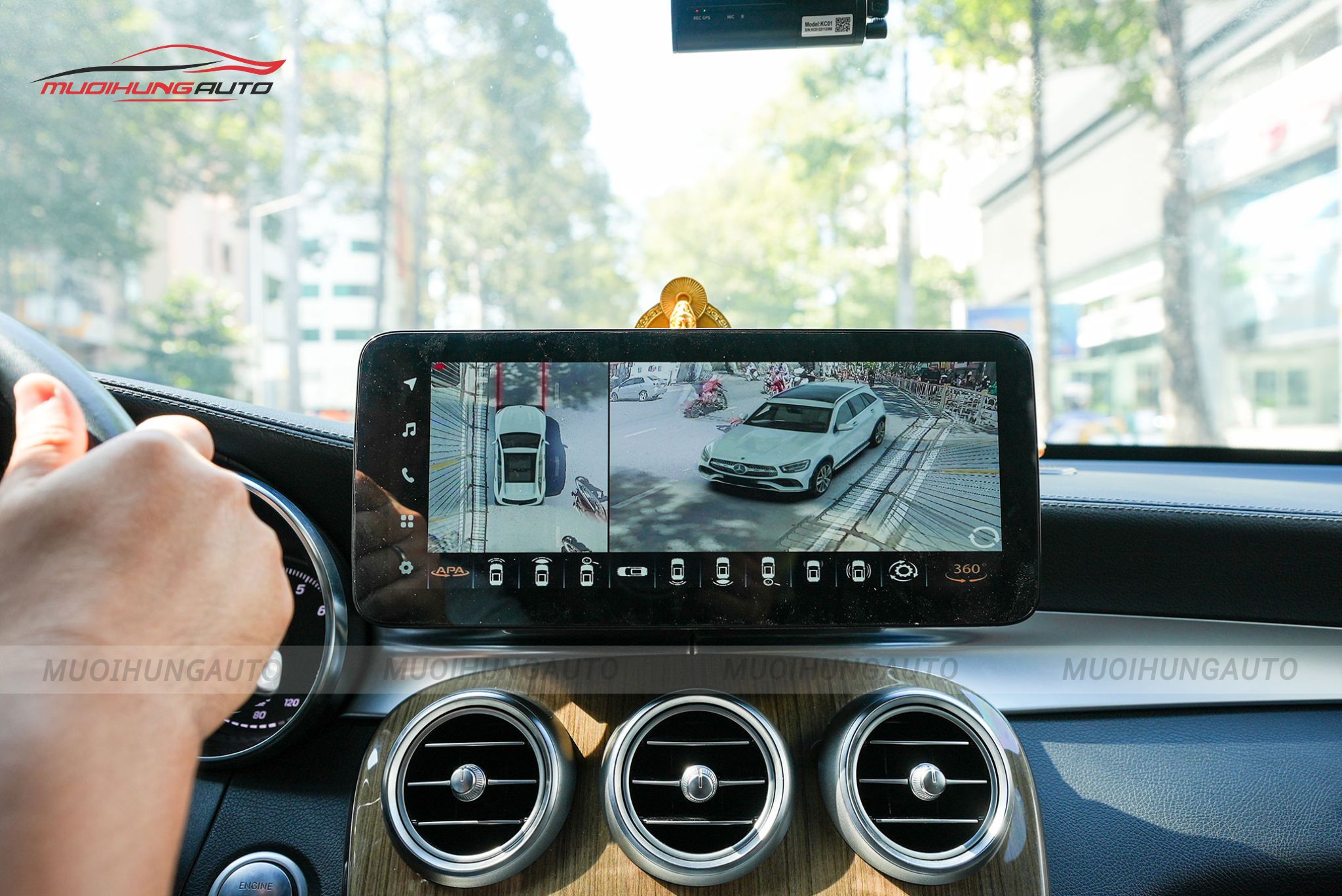 Camera 360 độ Mercedes GLC200 2017