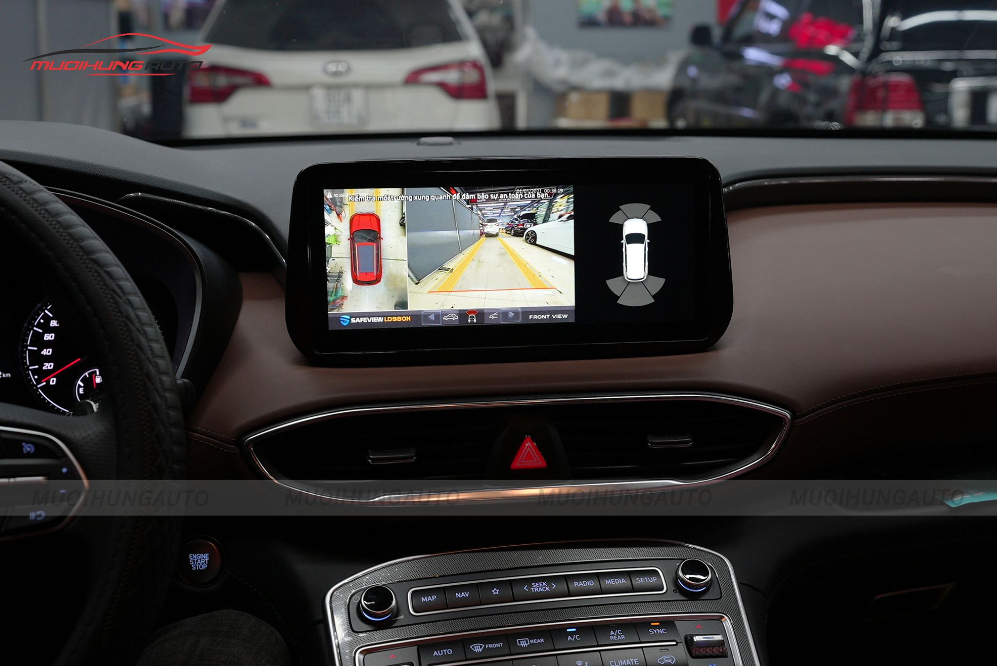 Camera 360 độ ô tô Hyundai Santafe