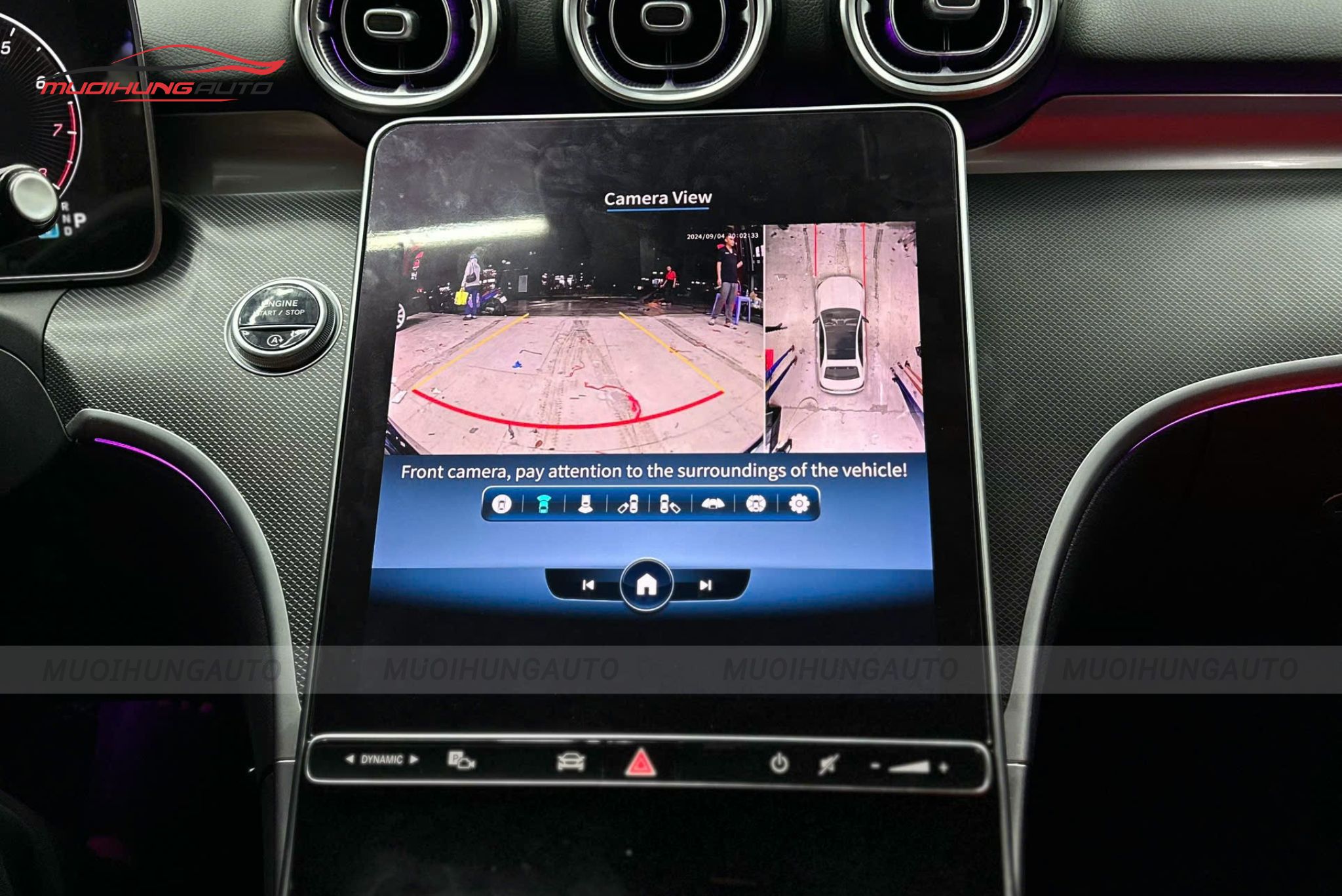 Camera 360 độ ô tô Mercedes C200 2022