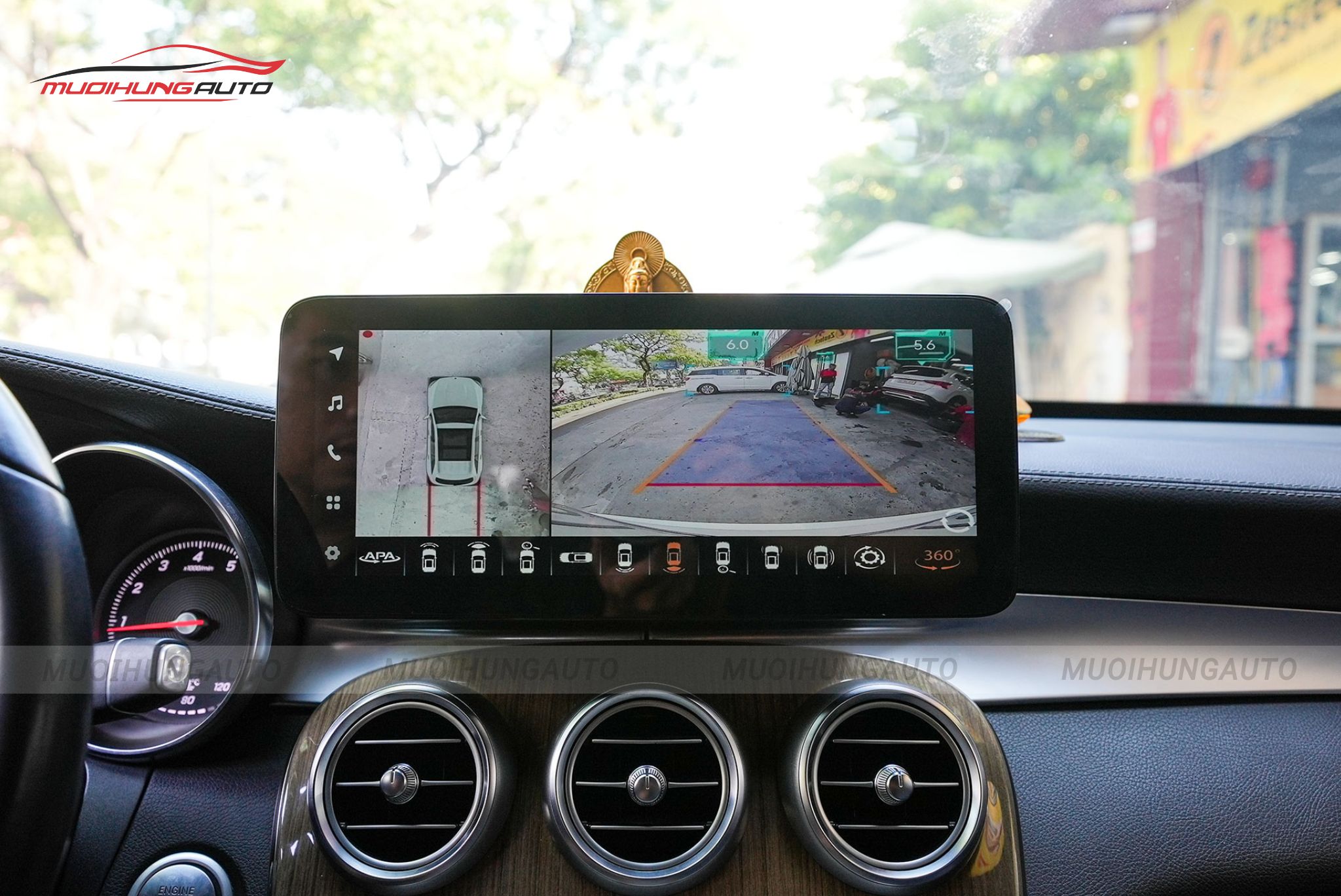 Camera 360 độ ô tô Mercedes GLC200 2017