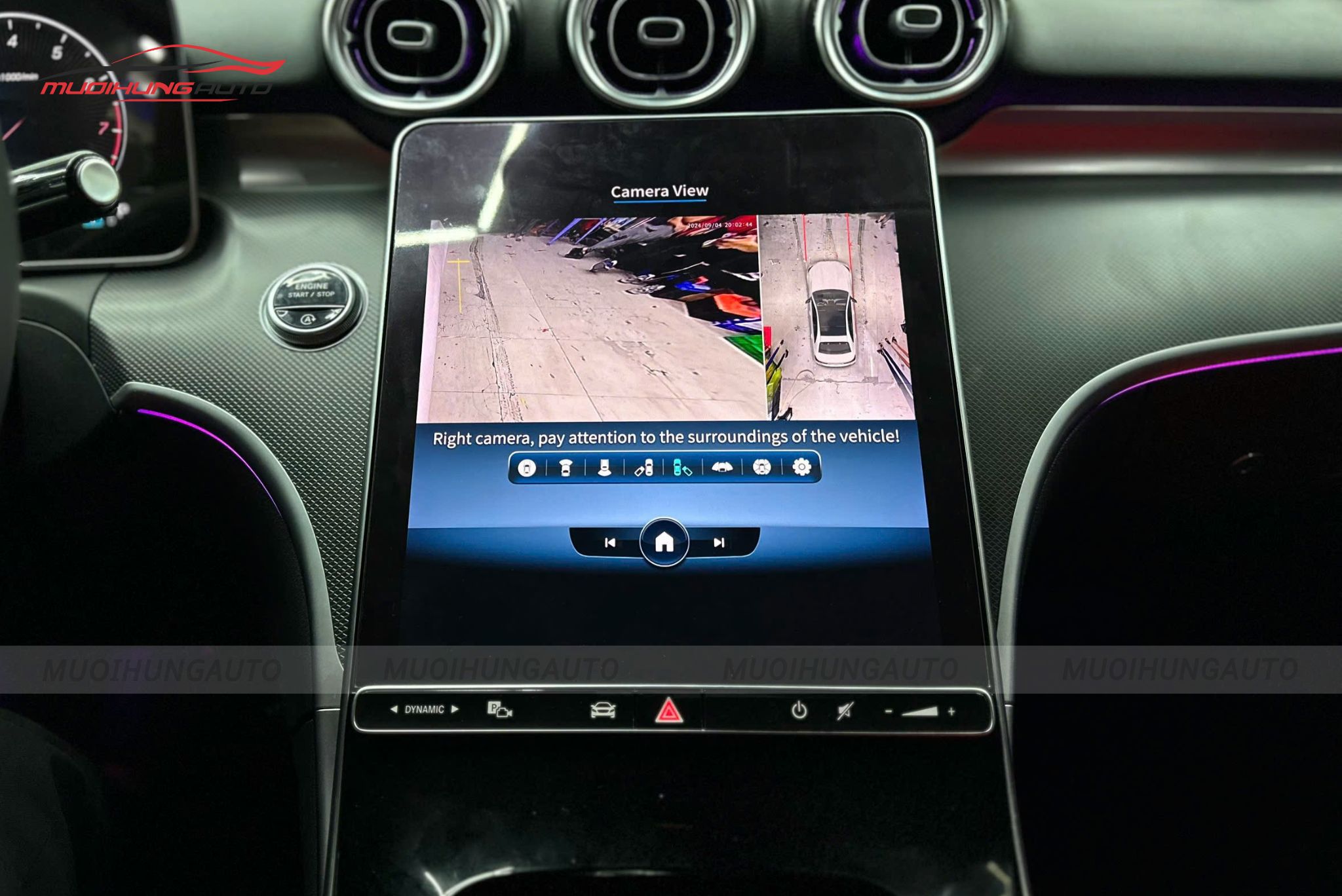 Camera 360 độ xe Mercedes C200 2022