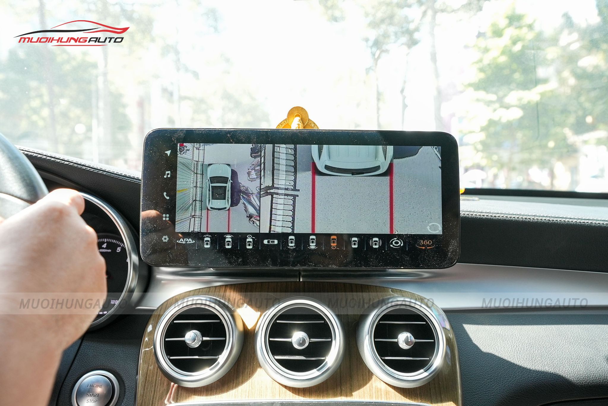 Camera 360 độ xe Mercedes GLC200 2017